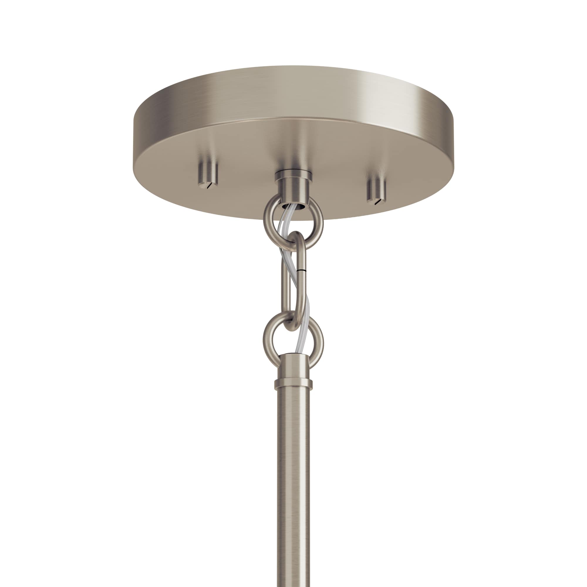Brushed Nickel 9-Light 2-Tier Modern Chandelier