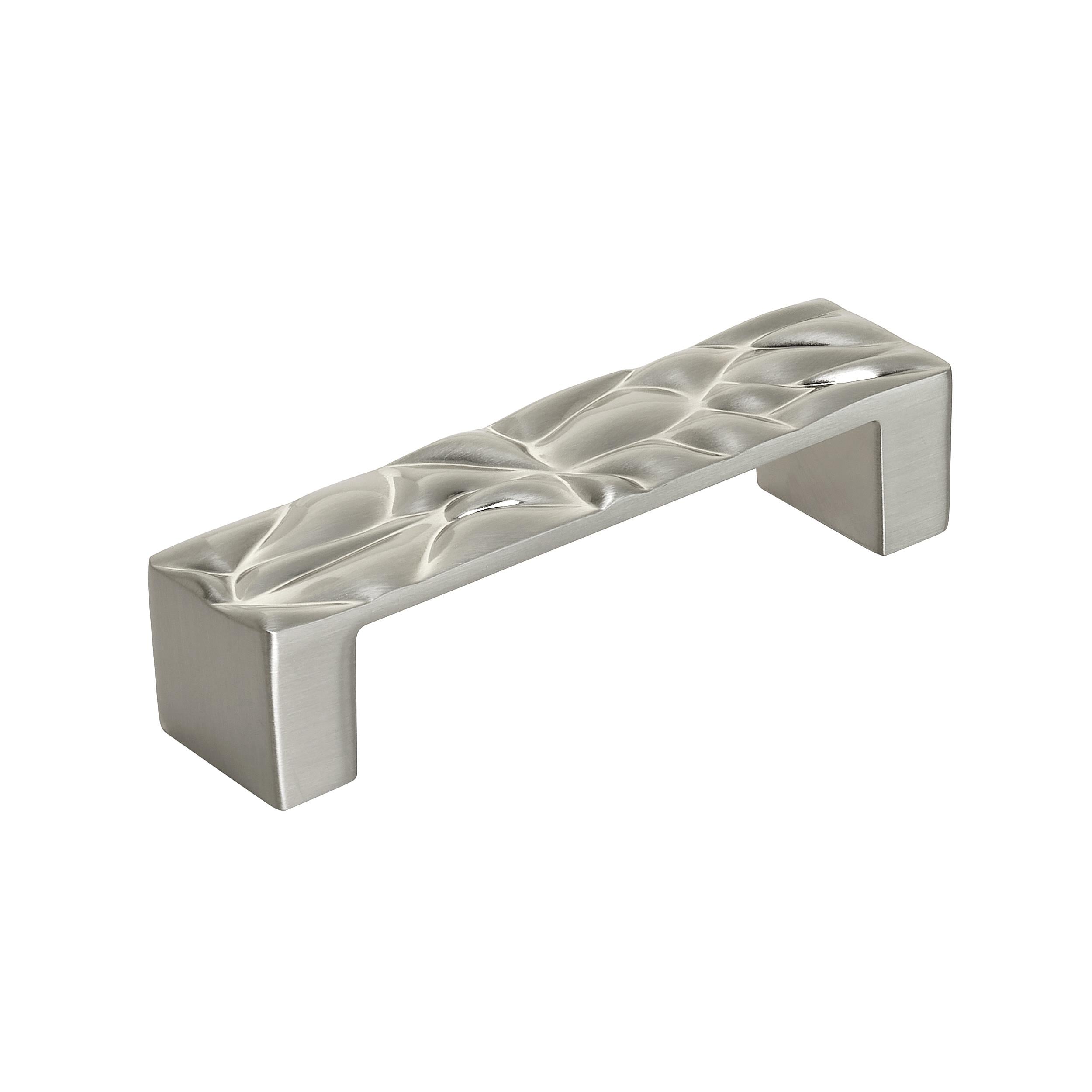 Brushed Nickel Textured Cabinet Pull with Mounting Hardware