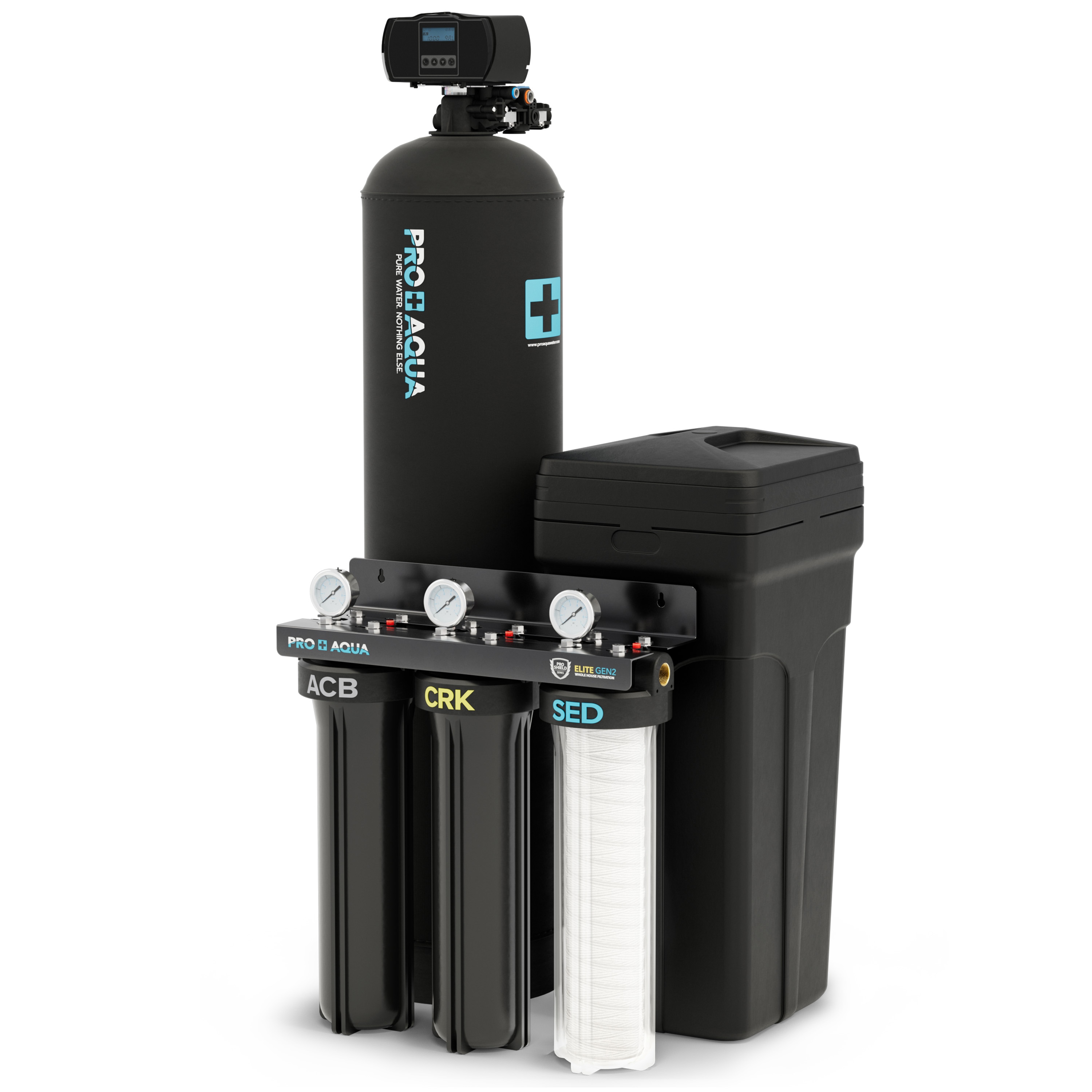 PRO+AQUA 55000 -Grain Water Softener and Whole House Filtration System