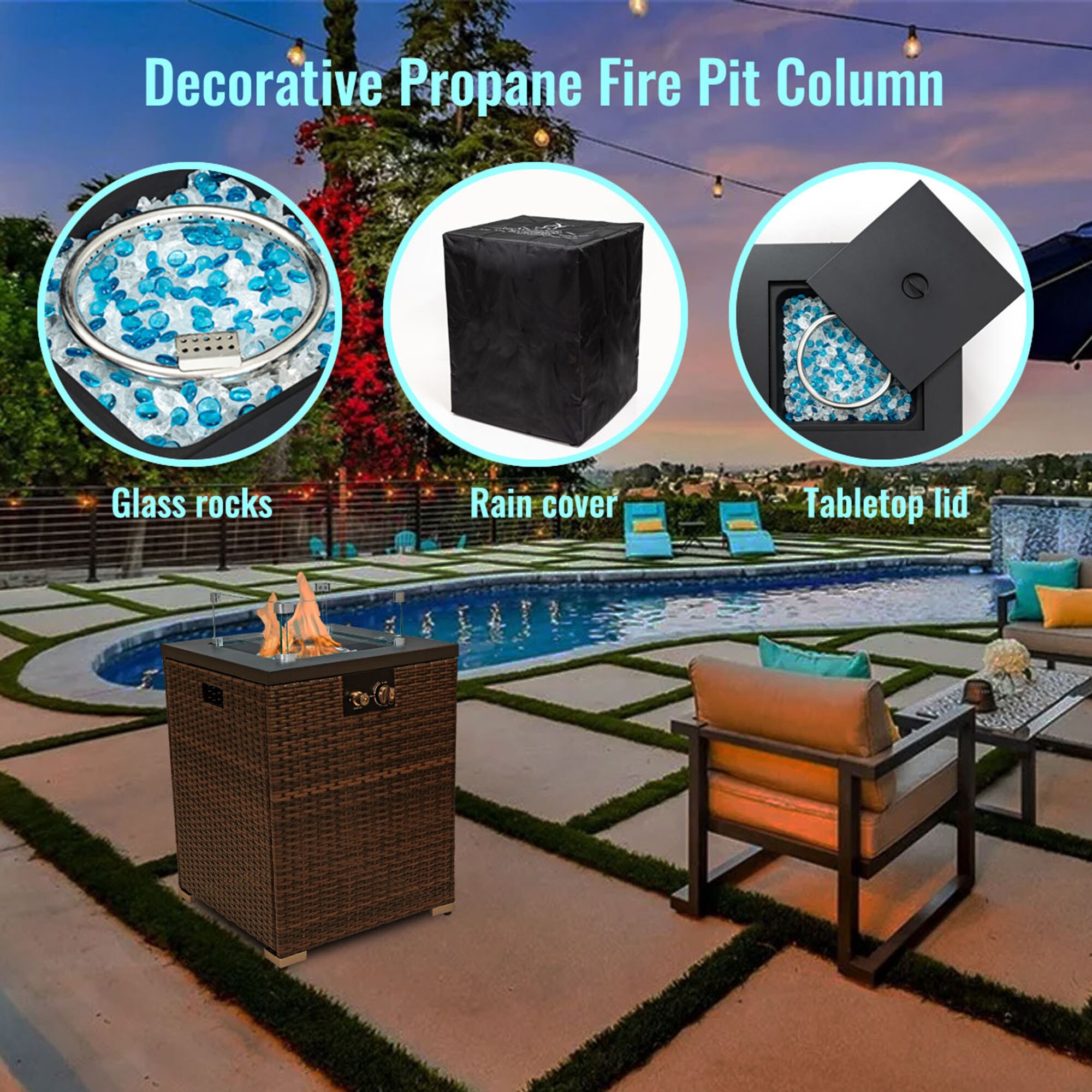 SINOFURN SYA640030BN Outdoor-Gas-Firepits - View #6