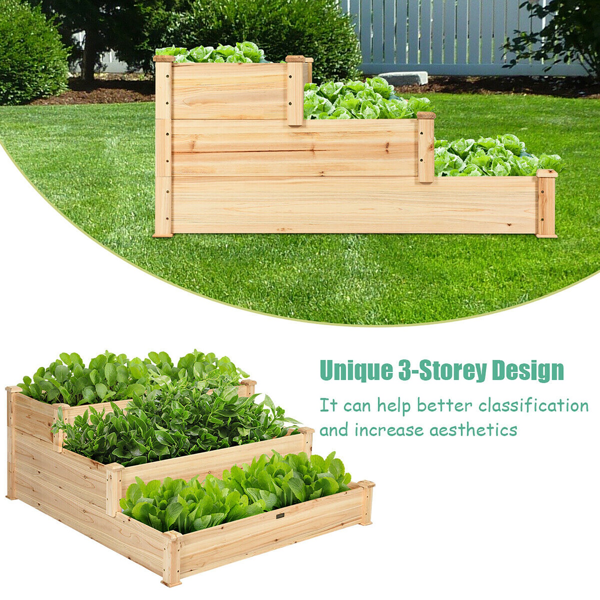 Costway LWS00608 Raised-Garden-Beds - View #4