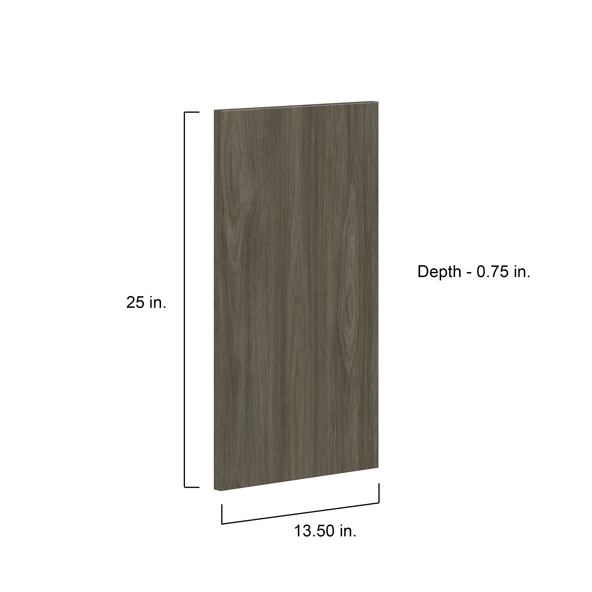 Hugo&Borg Savane 13.5-in W x 25-in H Textmel Laminate Slab Wall Cabinet ...