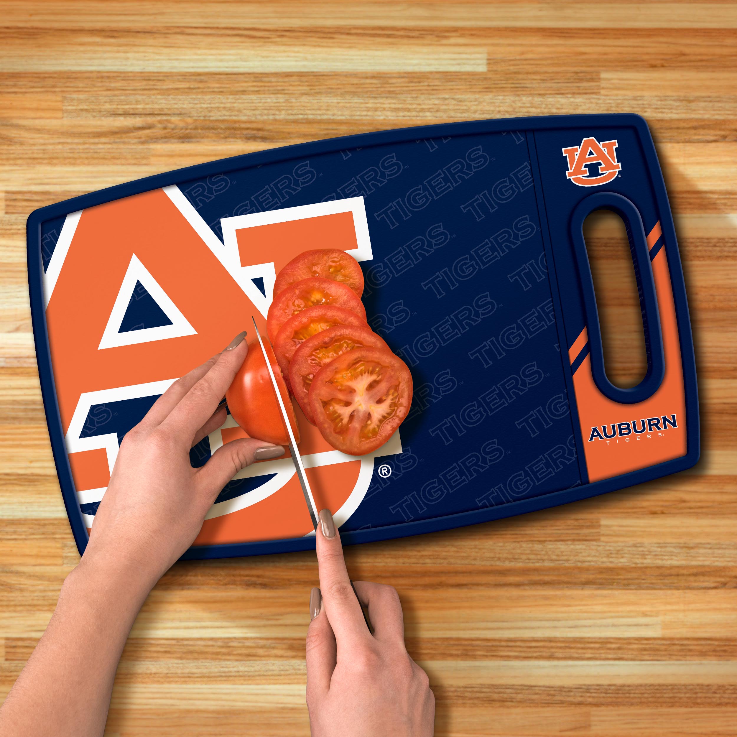 Sportula Auburn Tigers Logo Series Cutting Board 9in L x 14in W