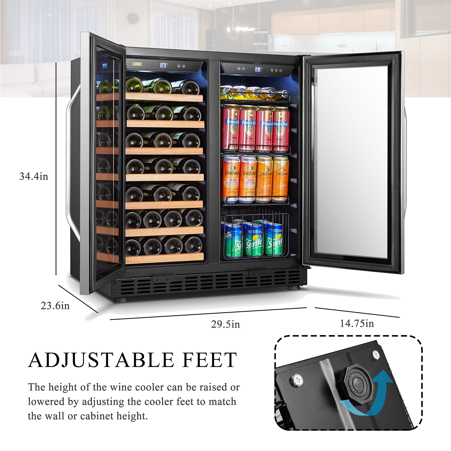 LANBO LW3370B Wine-Chillers - View #17