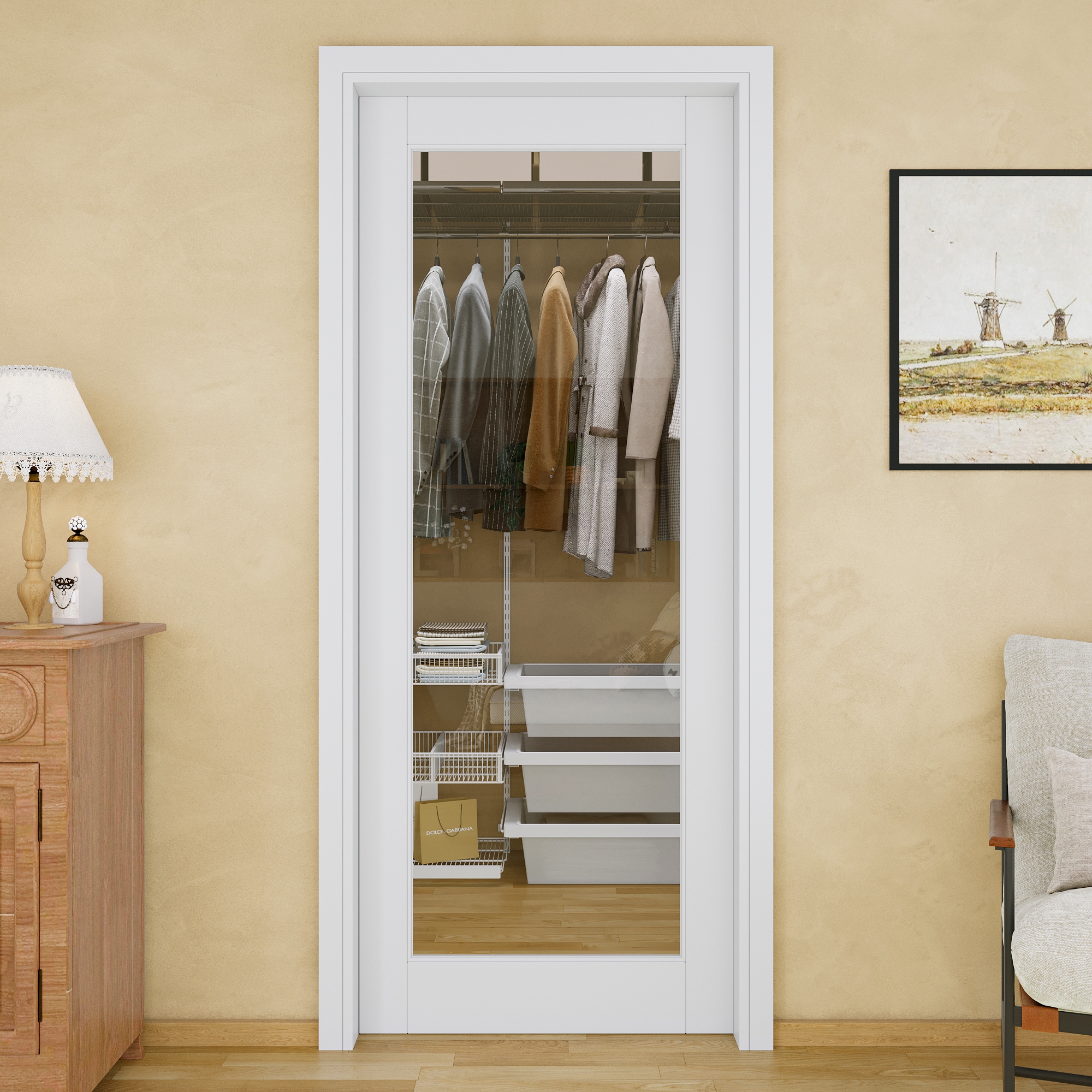 JUJUBON IN-PDPK-1L-CG-SC-32 Pocket-Doorframe-Screens - View #4