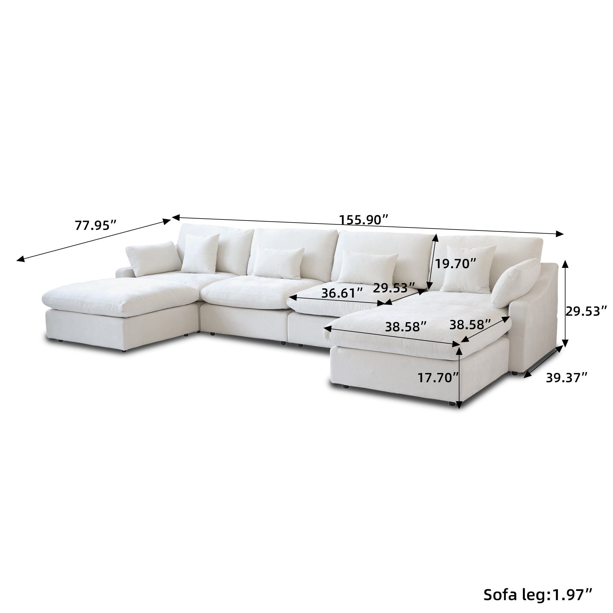 BuotiqHom DH-S4+2-140WE Sofas-Loveseats - View #10