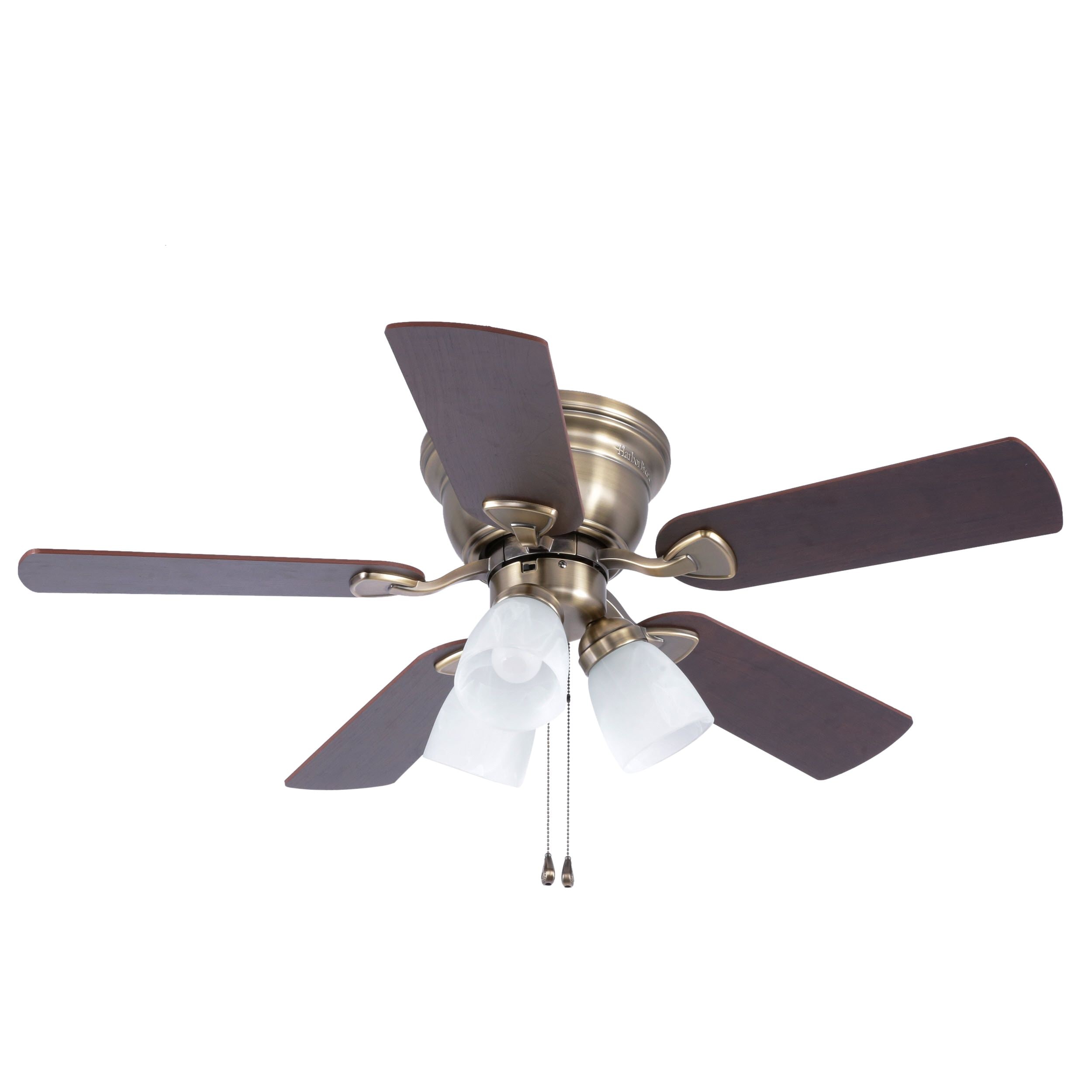 Harbor Breeze 42 In Centreville Antique Brass Ceiling Fan With Light