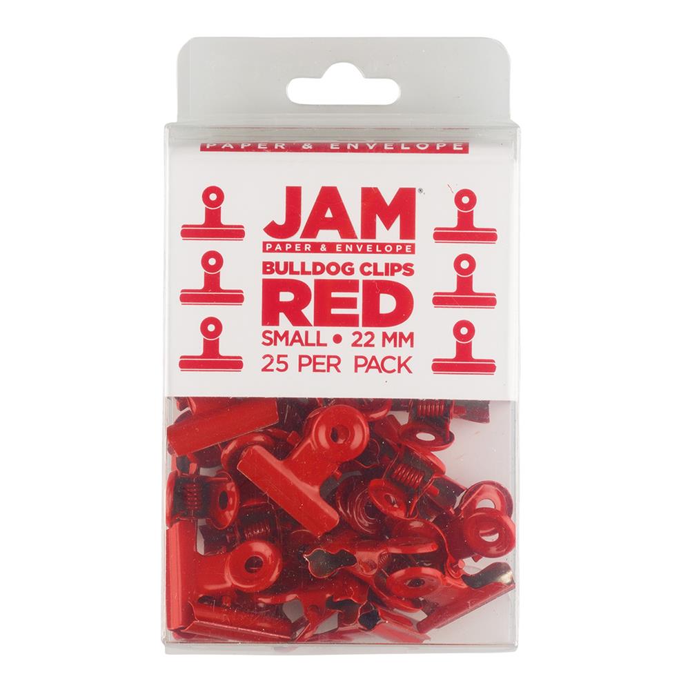 JAM Paper 343BLDG19RE 22 Inch Red Safety pin Pin/Clip 25 -Pack