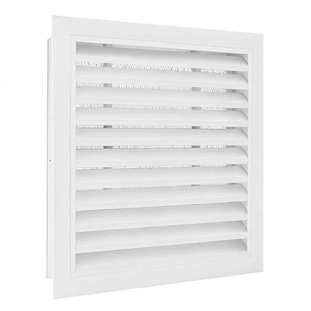 Aoibox  14 x 14 in Square Gable Vent with Screen in Aluminum for Attics Sheds and Walls with 12 x 12 in Opening
