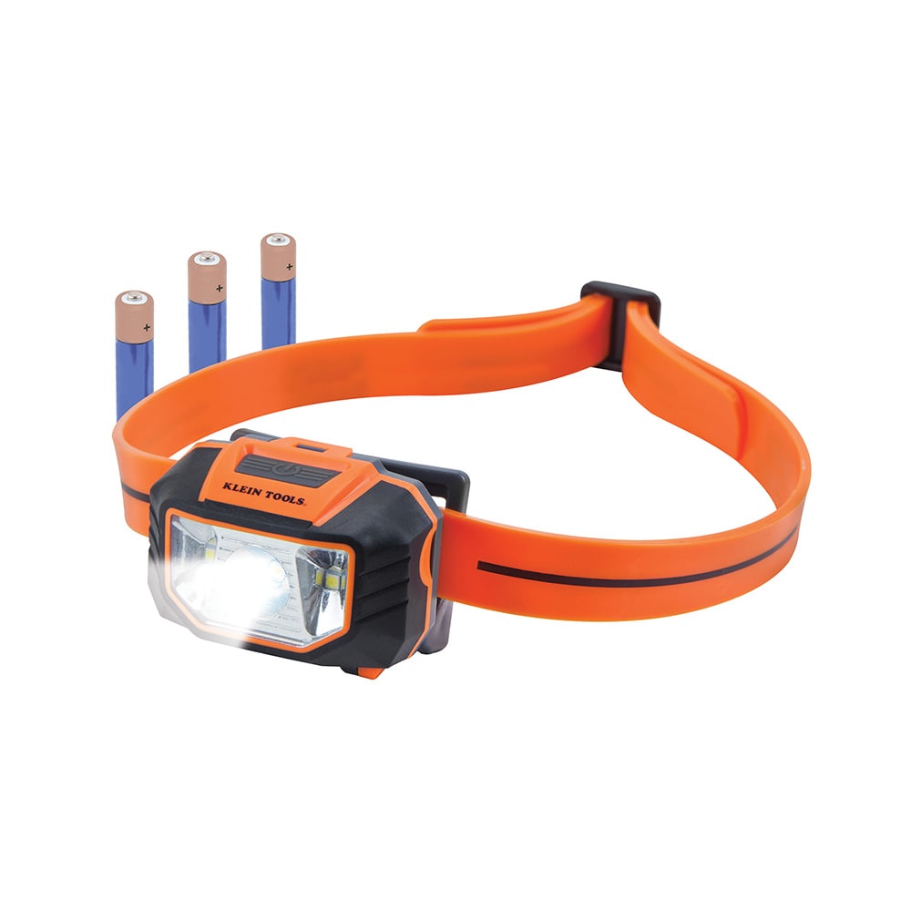 Klein Tools LED Headlamp with Silicone Hard Hat Strap #56220