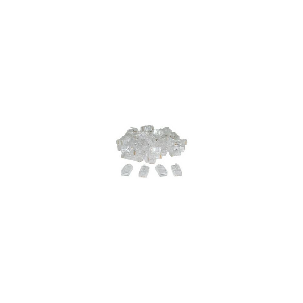 CableWholesale RTL51840 Cable Wholesale Cat5 RJ45 Crimp Connectors for Solid and Stranded Cable, 8P8C, 100 (not for data network)