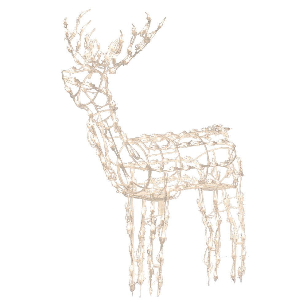 Brite Star 48-092-00 36-in Freestanding Deer Free standing decoration with White LED Lights