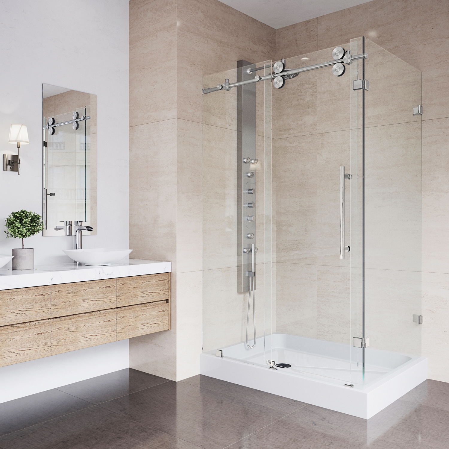 VIGO VG6051STCL48WL Alcove-Shower-Kit - View #5