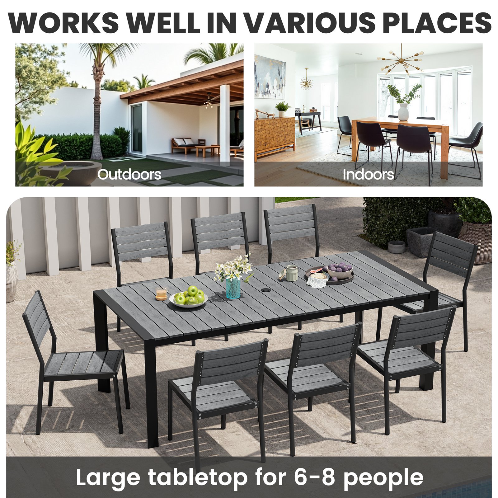 Crestlive Products CL-TB062GRY210 Patio-Tables - View #7