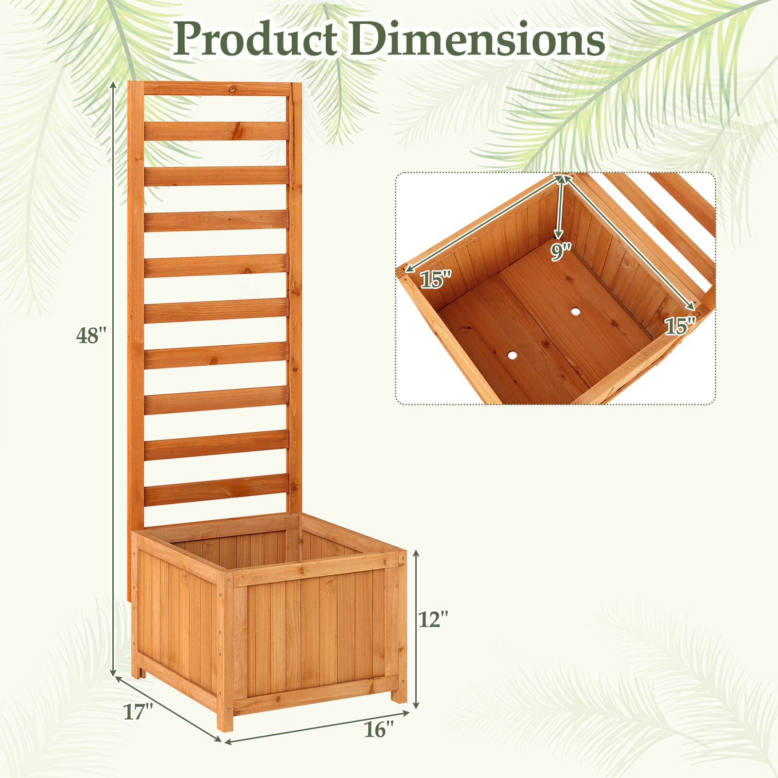 Slickblue D-CO-RO6464TG Raised-Garden-Beds - View #7