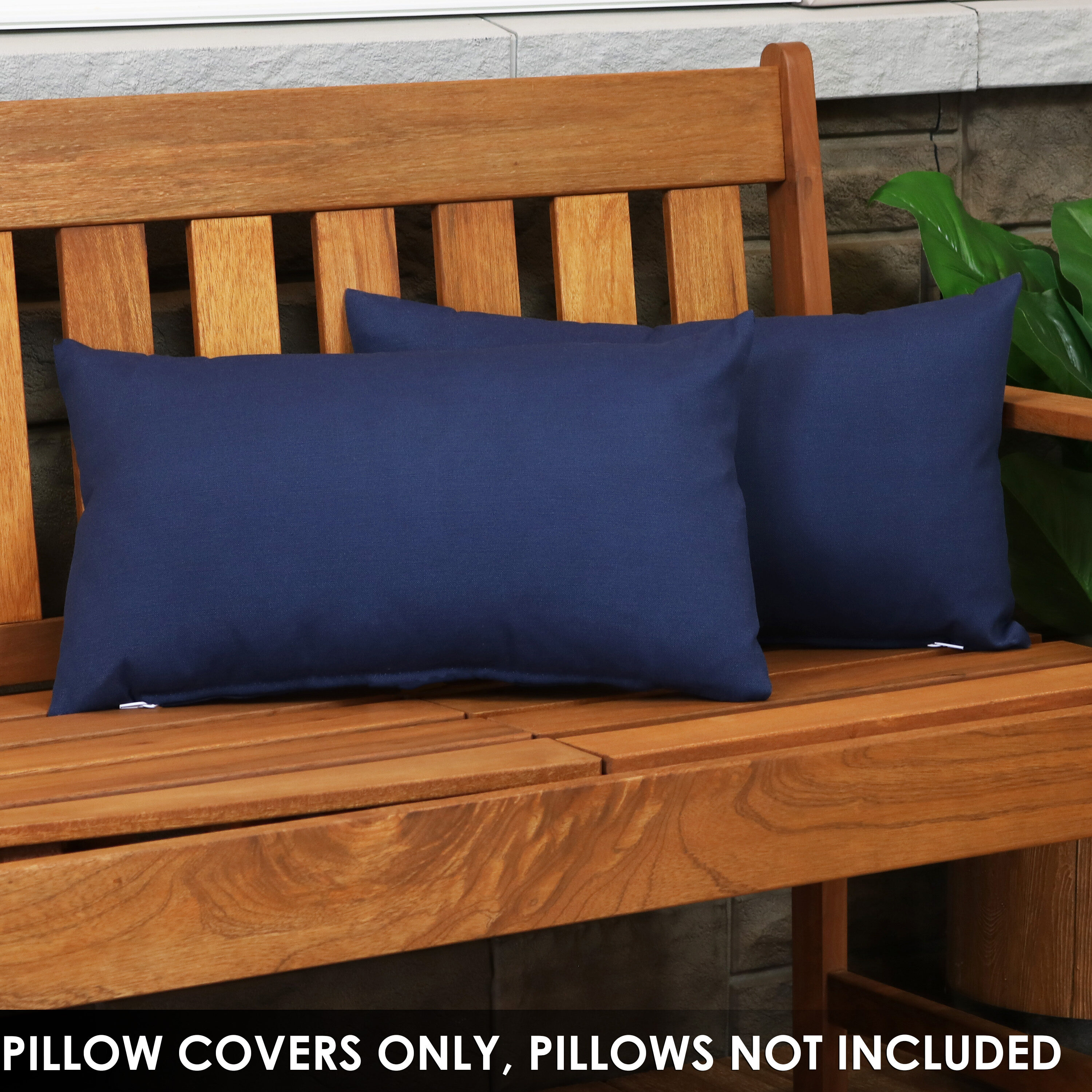 Sunnydaze Decor SNR-109 2 -Pack Blue Standard Polyester Pillow Case