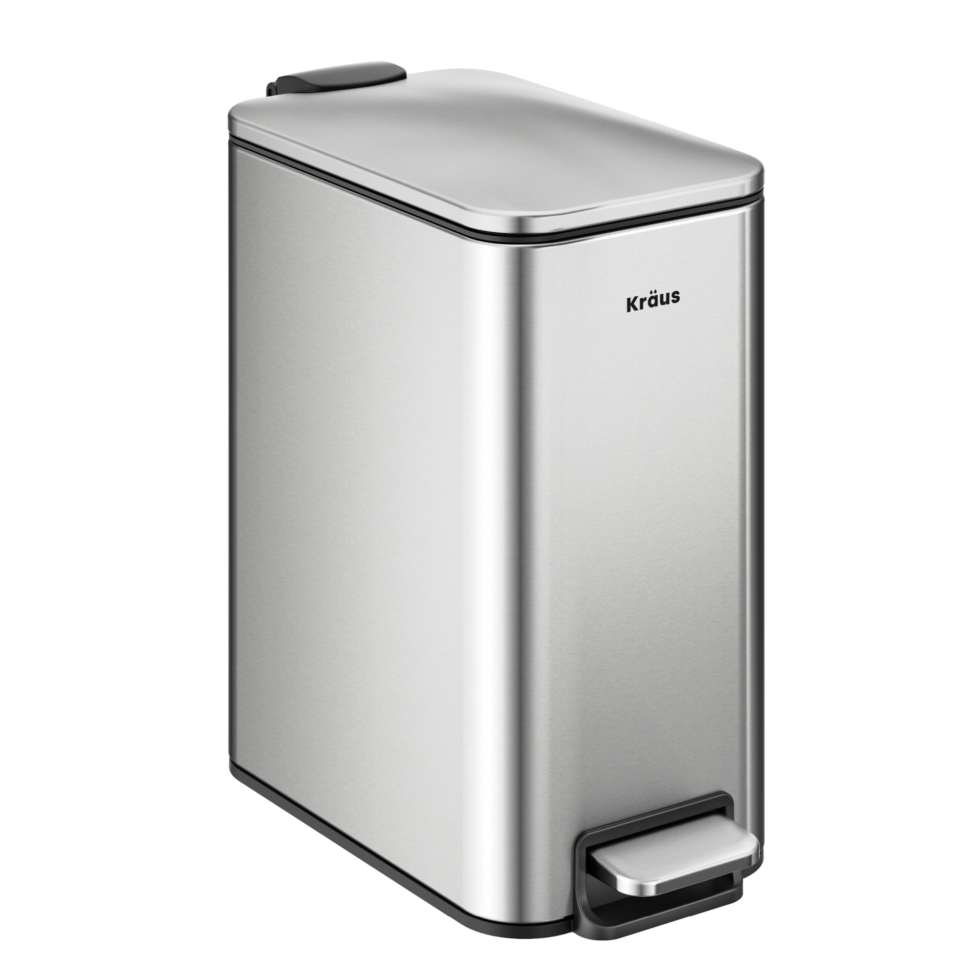 Kraus 1.3 Gallon Spot-Free Stainless Steel Steel Kitchen Step Trash Can