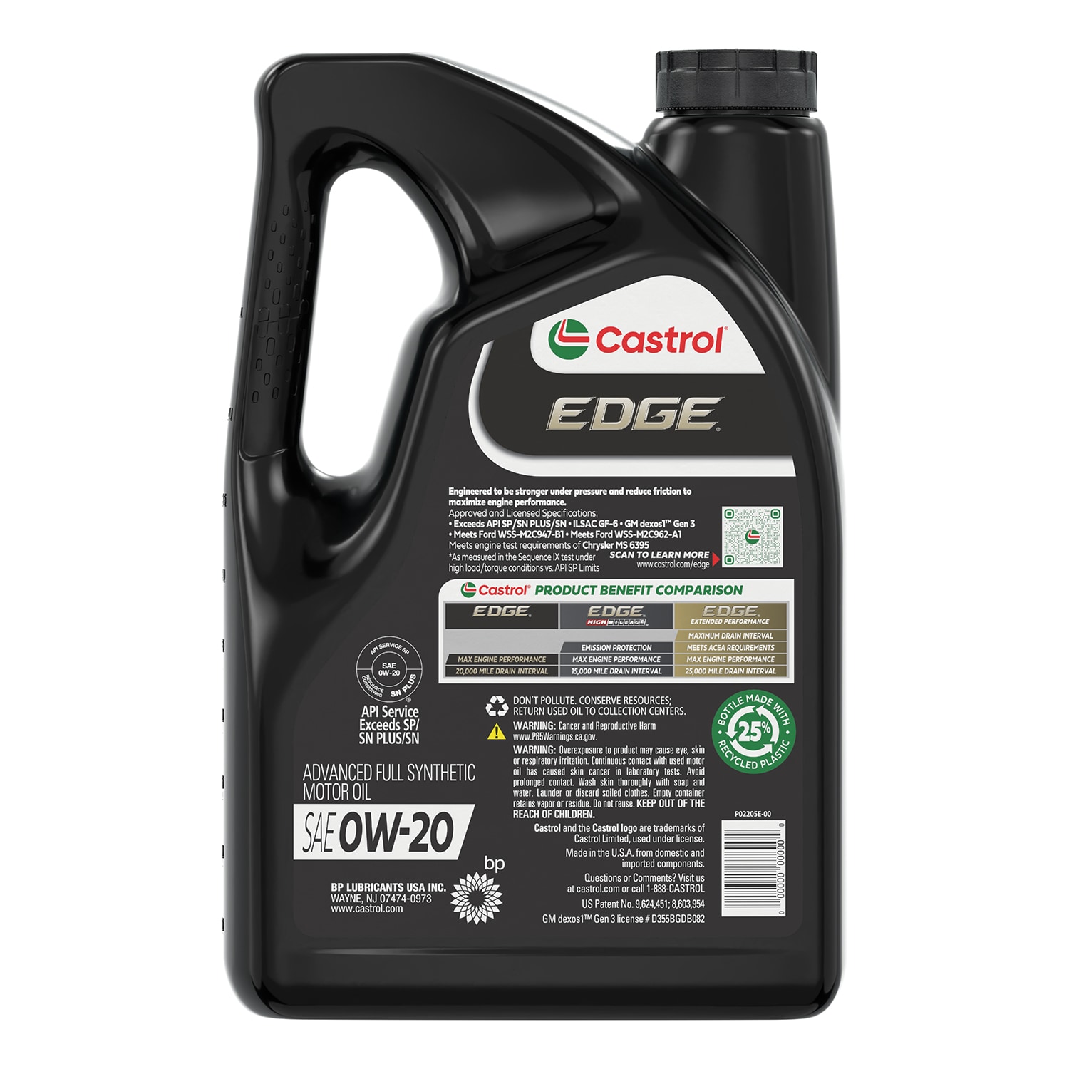CASTROL Edge 0w-20 5 Qt in the Motor Oil u0026 Additives department at Lowes.com