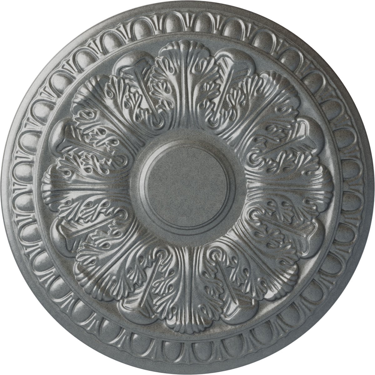 Ekena Millwork CM15CNPLS Colton 15.75-in W x 15.75-in L Painted Platinum Polyurethane Whole Ceiling Medallion