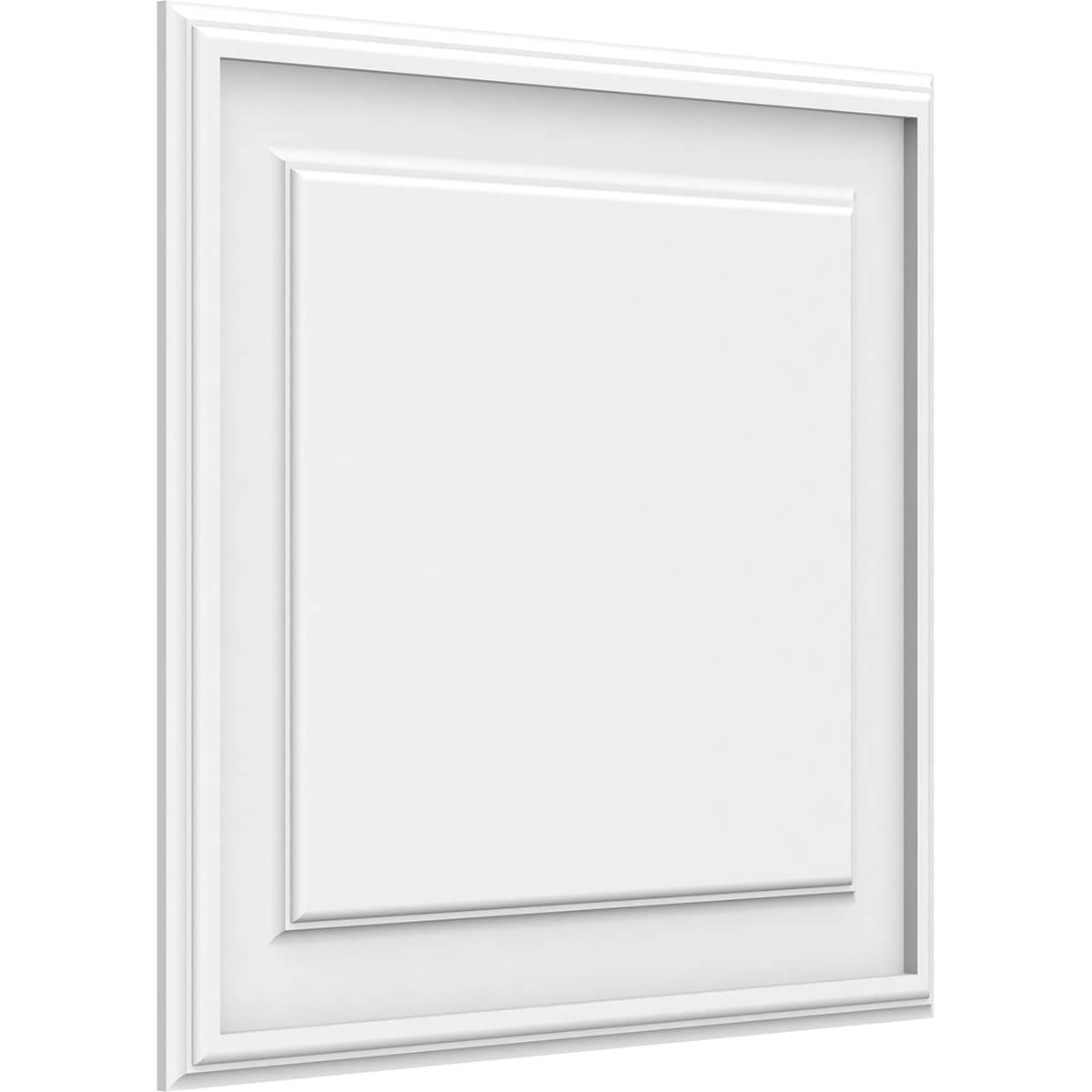 Ekena Millwork WALP22X20X062LEG 22-in x 20-in Smooth Paintable/Stainable White PVC Fretwork Wall Panel (