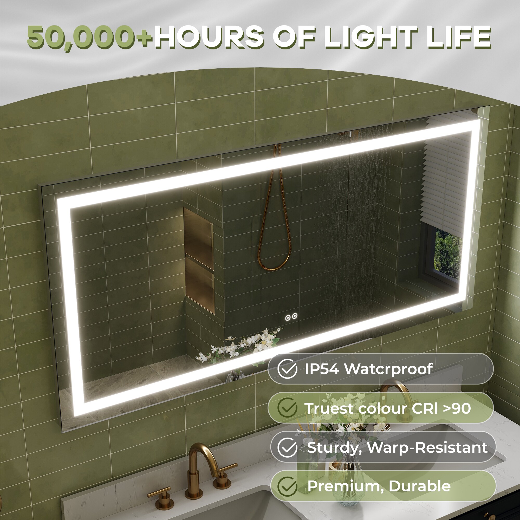 WELLFOR W1MRL6028 Framed-Bath-Mirrors - View #10