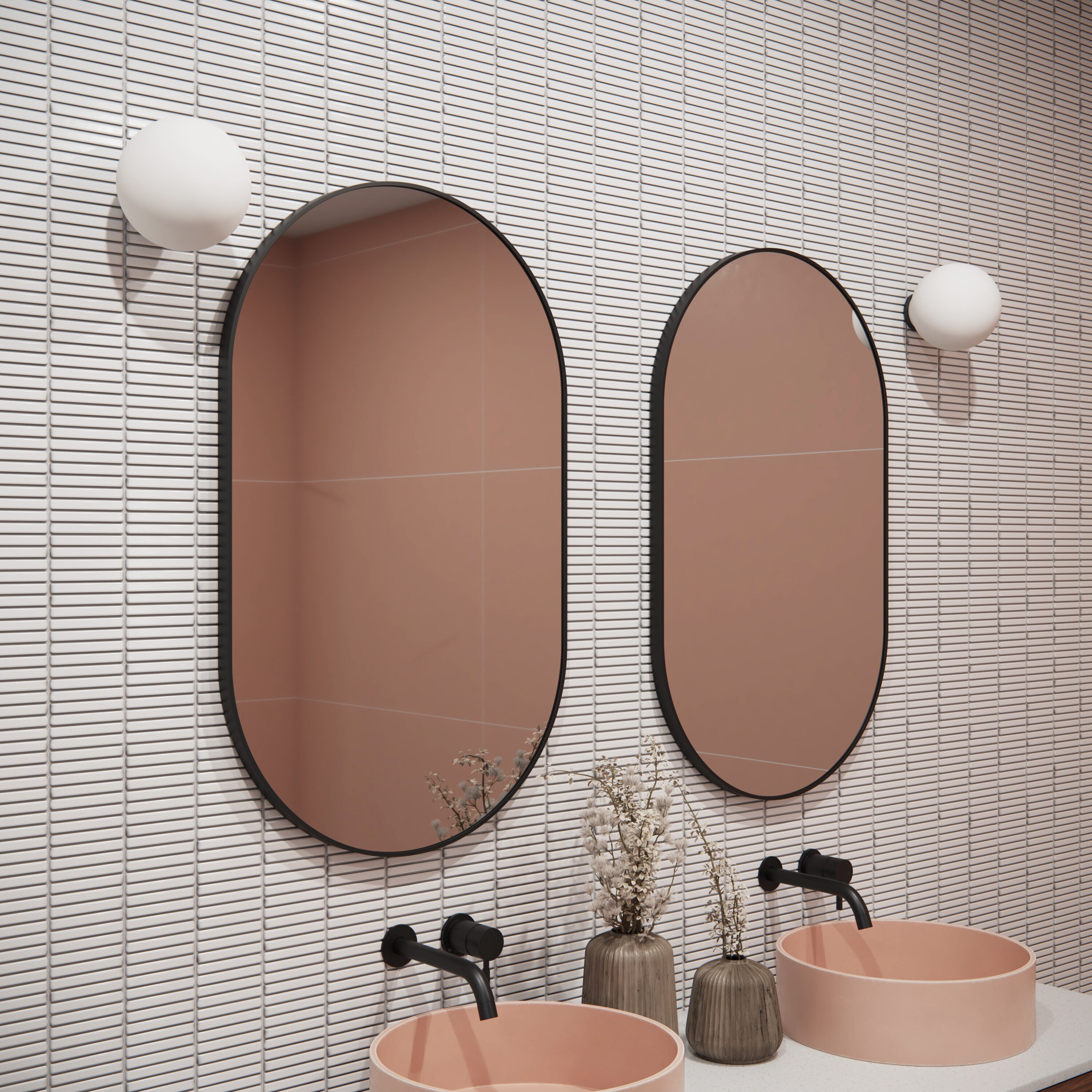 Glass Warehouse MF-PL-36X22-B Decor-Mirrors - View #7