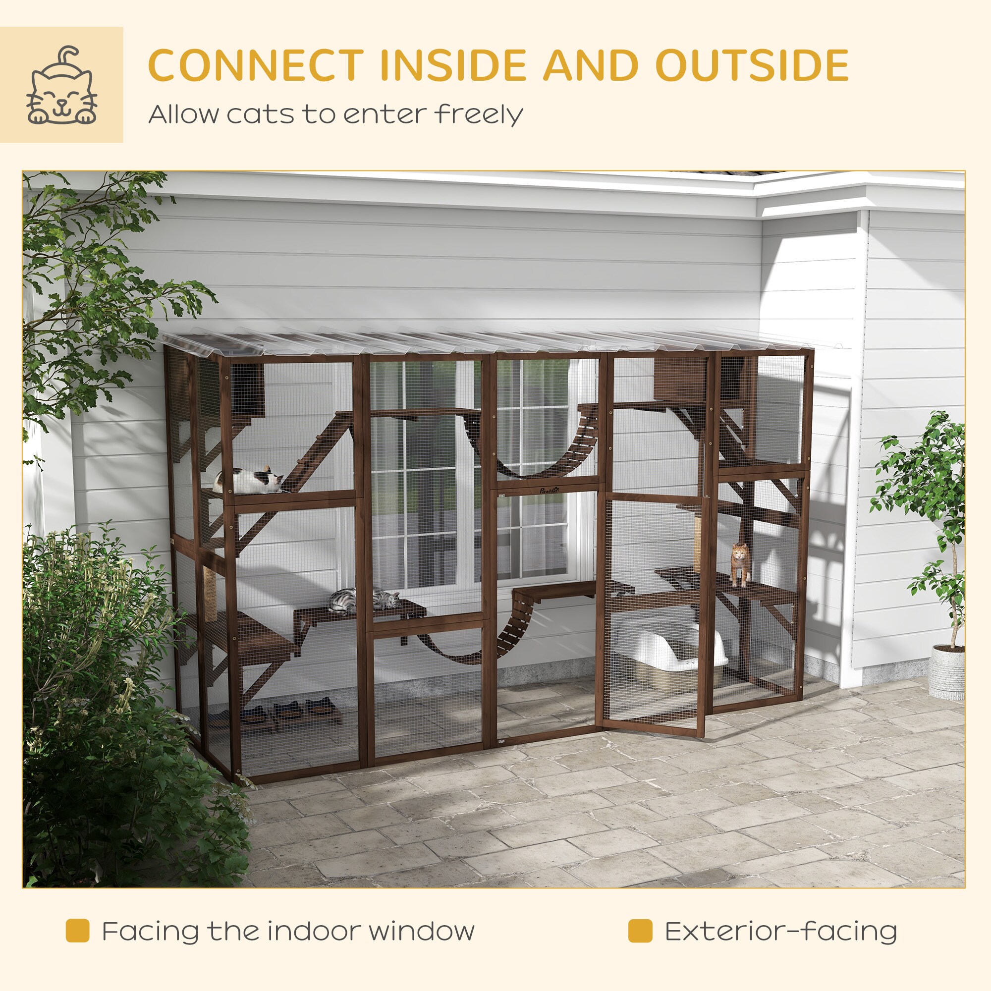 PawHut D32-018V00CF Dog-Houses - View #7