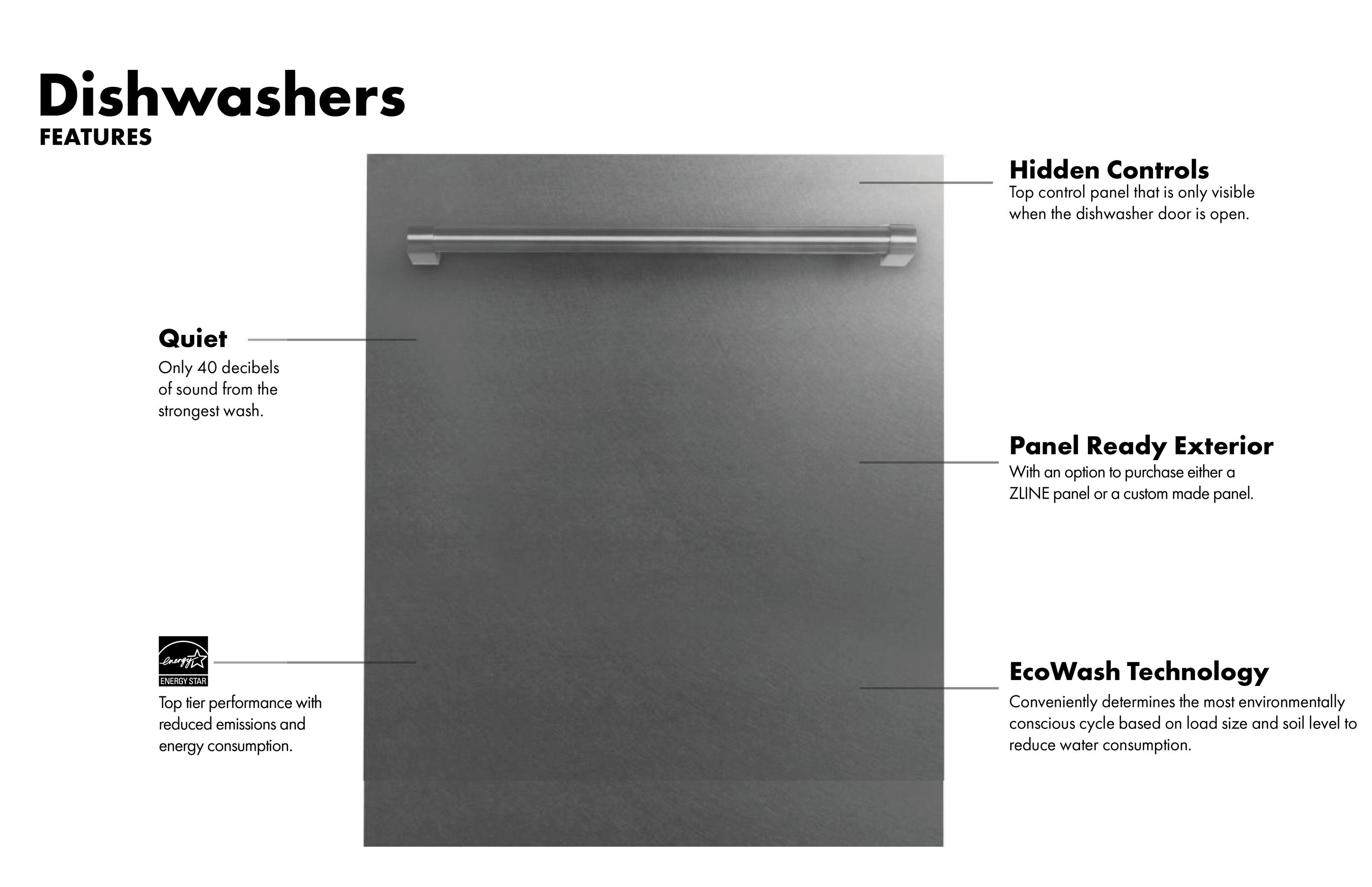 ZLINE KITCHEN & BATH DW-SN-H-24 Builtin-Dish - View #13