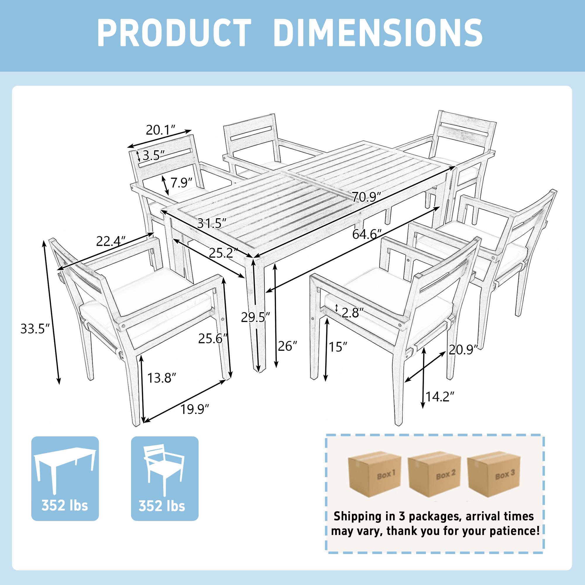 Sunrinx MG51-2-CS Patio-Dining-Sets - View #3