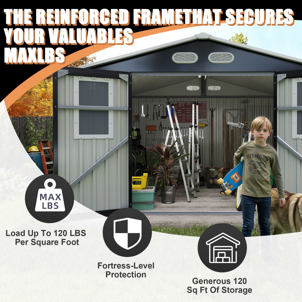 Streamdale Furniture W1598S00041 Metal-Storage-Buildings-Sheds - View #5