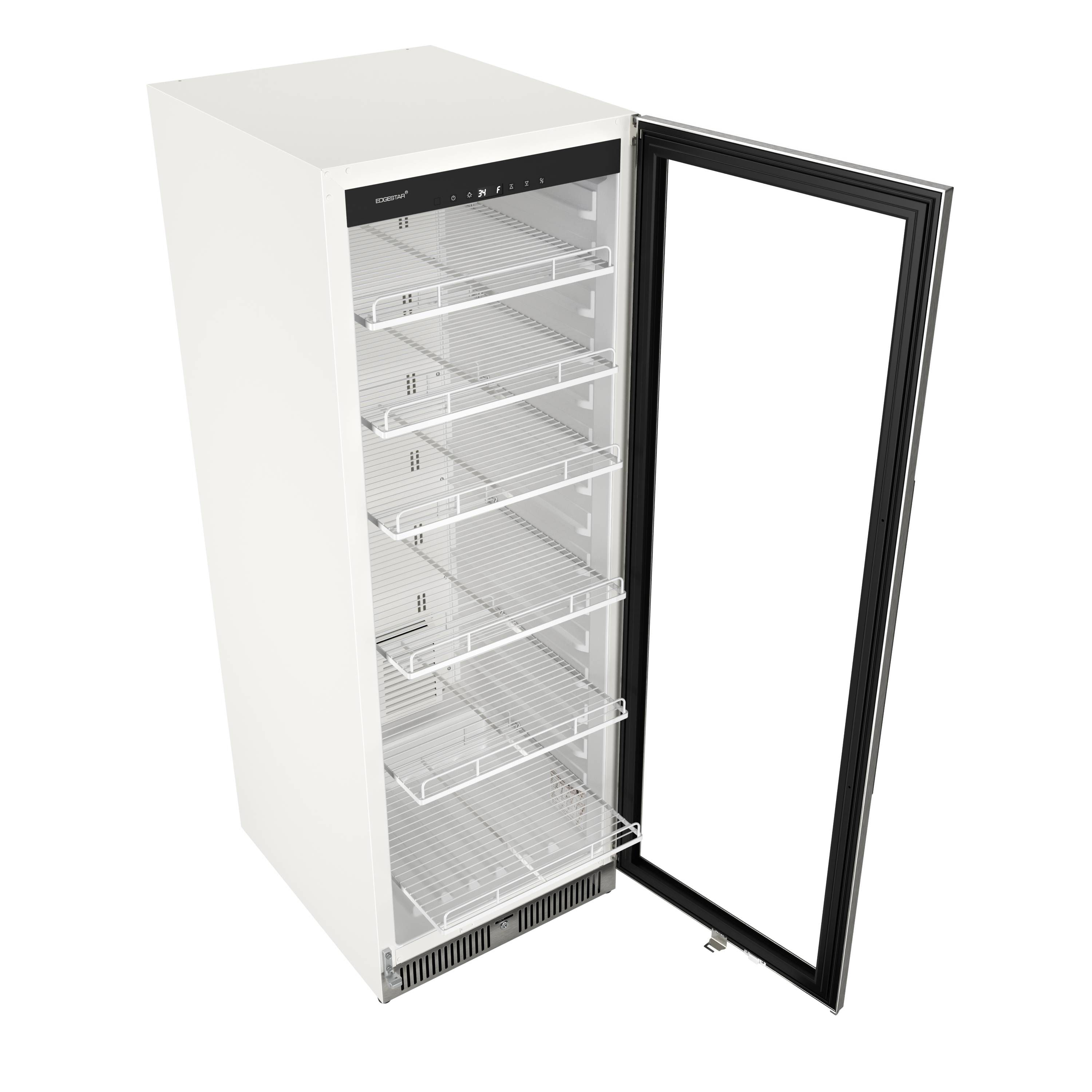 Empura EGM-7W 21.4 White Swing Glass Door Merchandiser Refrigerator With 1  Door, 7 Cubic Ft, 115 Volts