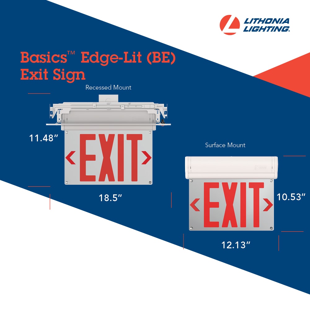 Lithonia Lighting BEWRUMM2 Emergency-Exit-Lighting - View #4