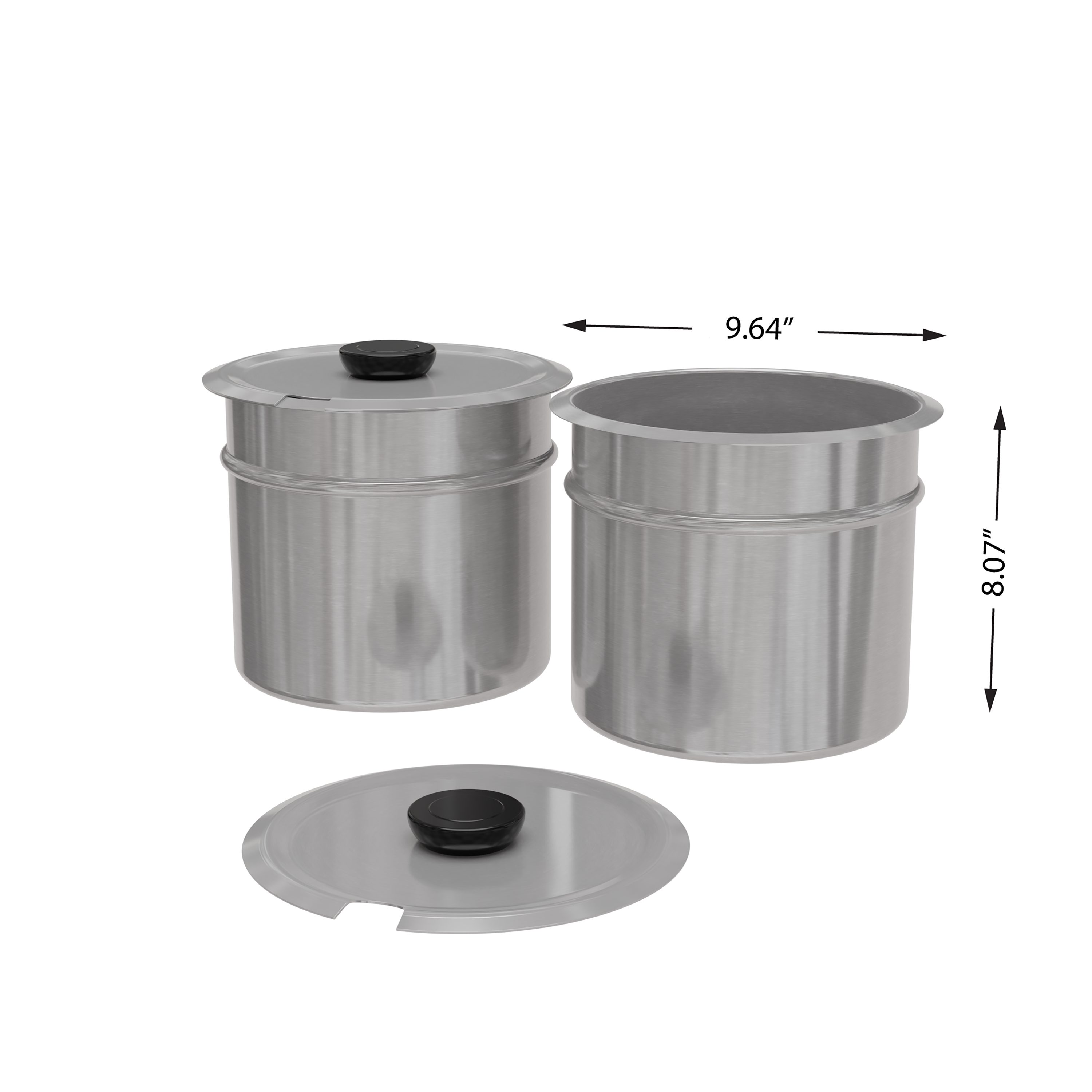 KoolMore CTWT-2P-8QT Buffet-Servers - View #5