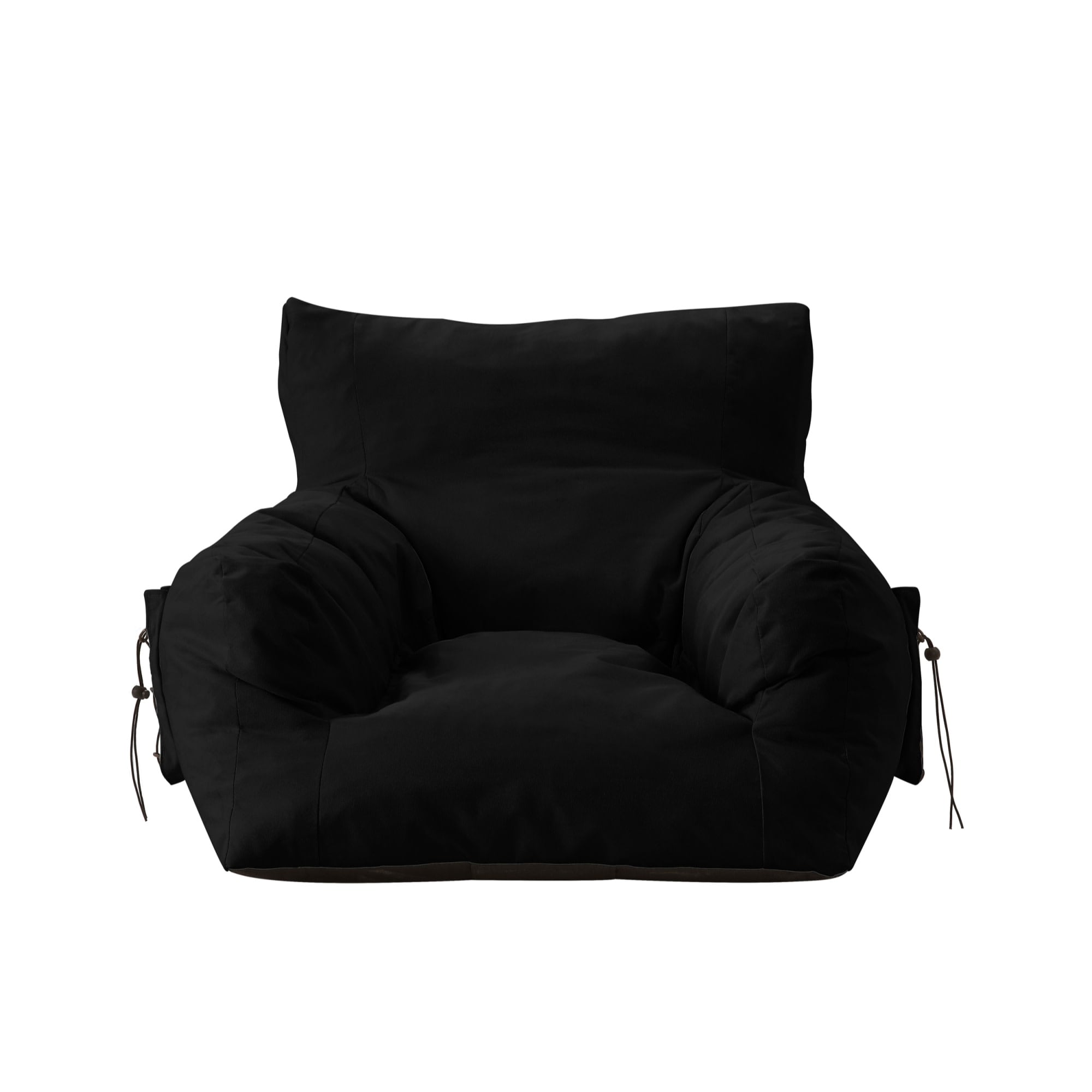 Loungie Resty Light Grey Bean Bag Lounge Chair Nylon Foam Sleeper