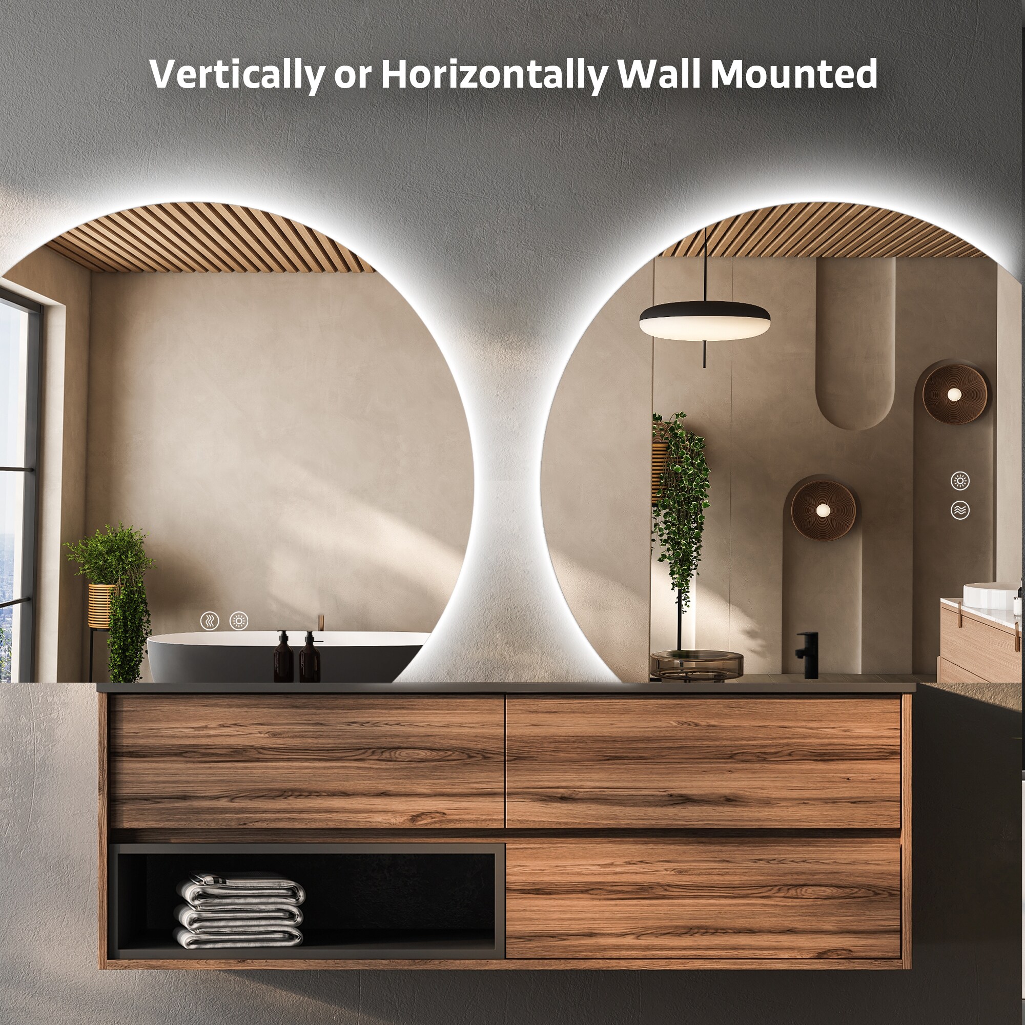Wooakway BMSC40 Framed-Bath-Mirrors - View #6