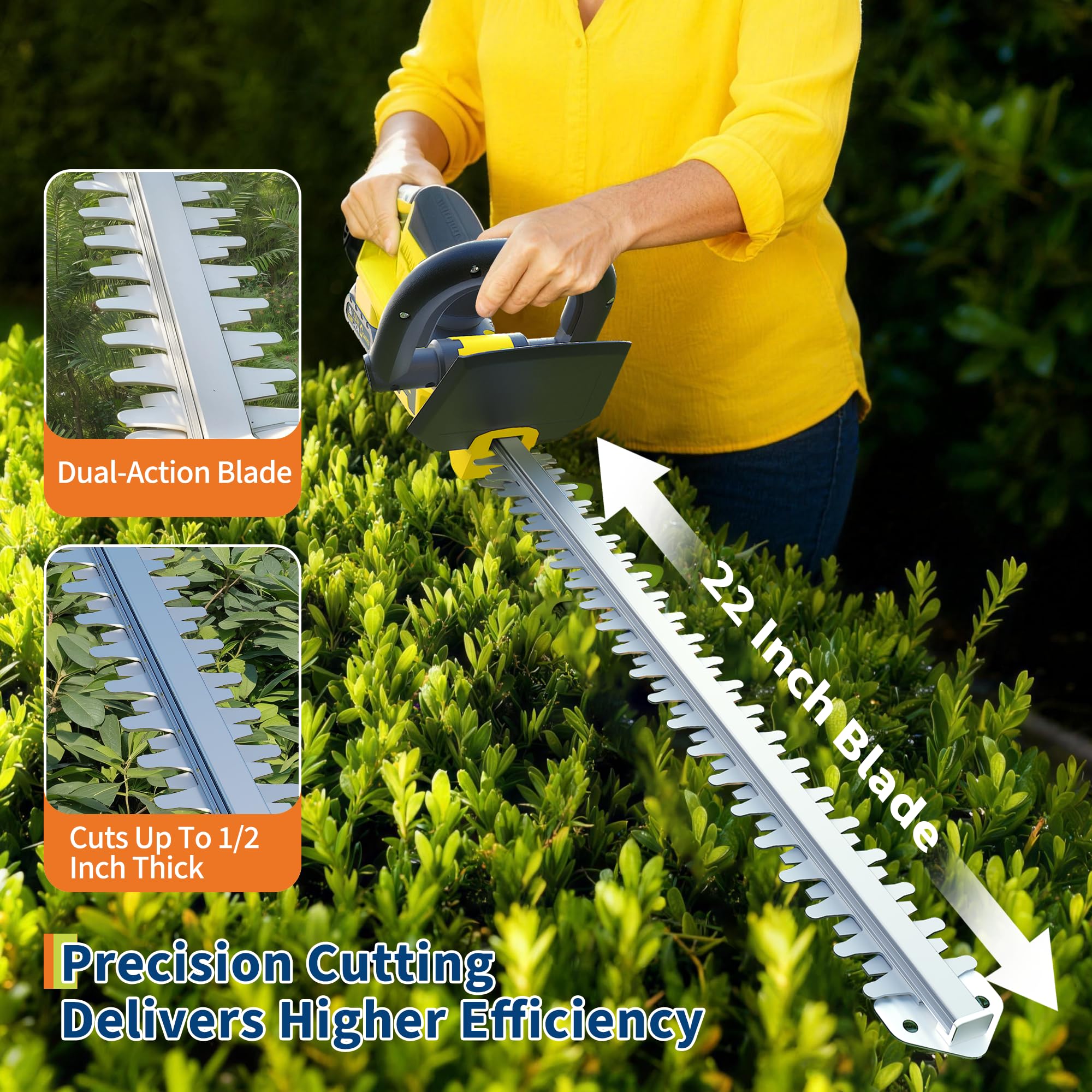 DEXSO ENCOREPPGBA17343 Cordless-Hedge-Trimmers - View #3