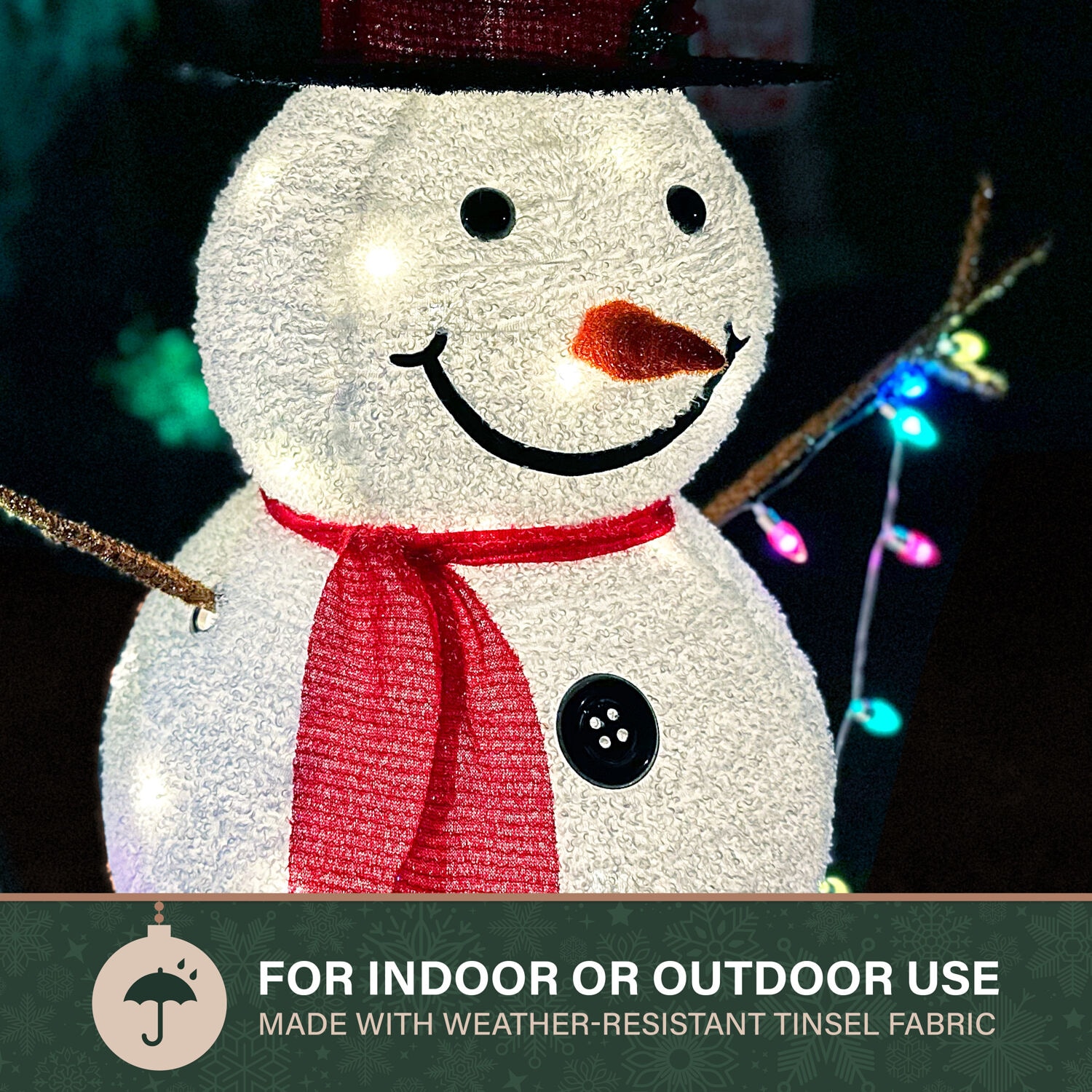 Fraser Hill Farm FFCH048-SNM1-WHT Outdoor-Christmas-Decor - View #7