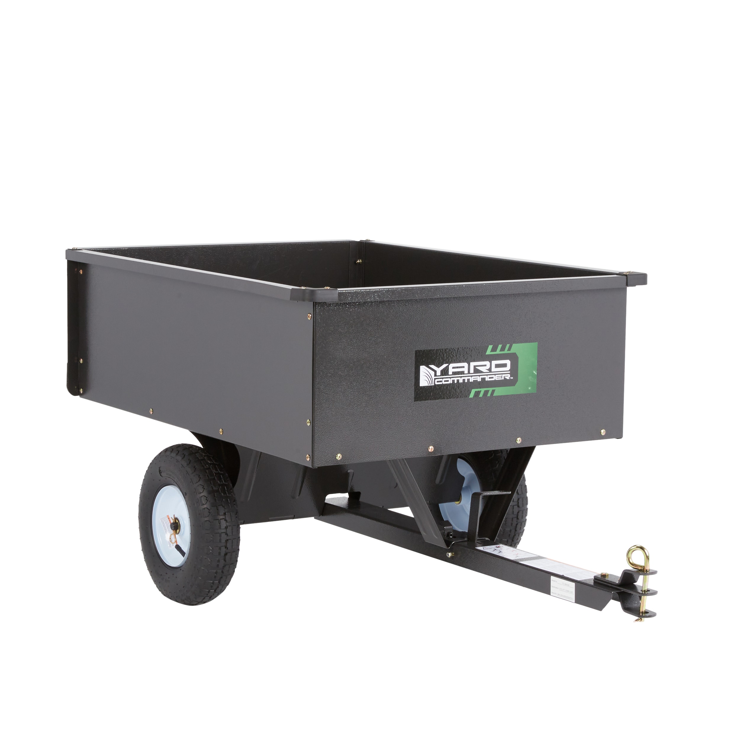 Yard Commander 10 Cu. Feet Steel Dump Cart with Removable Tailgate, 400 ...