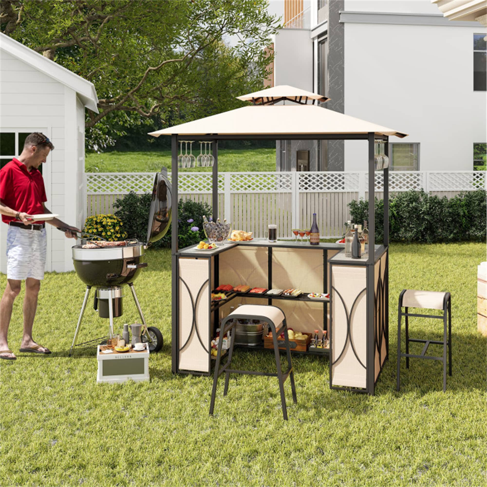 BABOOM BOM-1864CF+-CO Wood-Resin-Gazebos - View #10