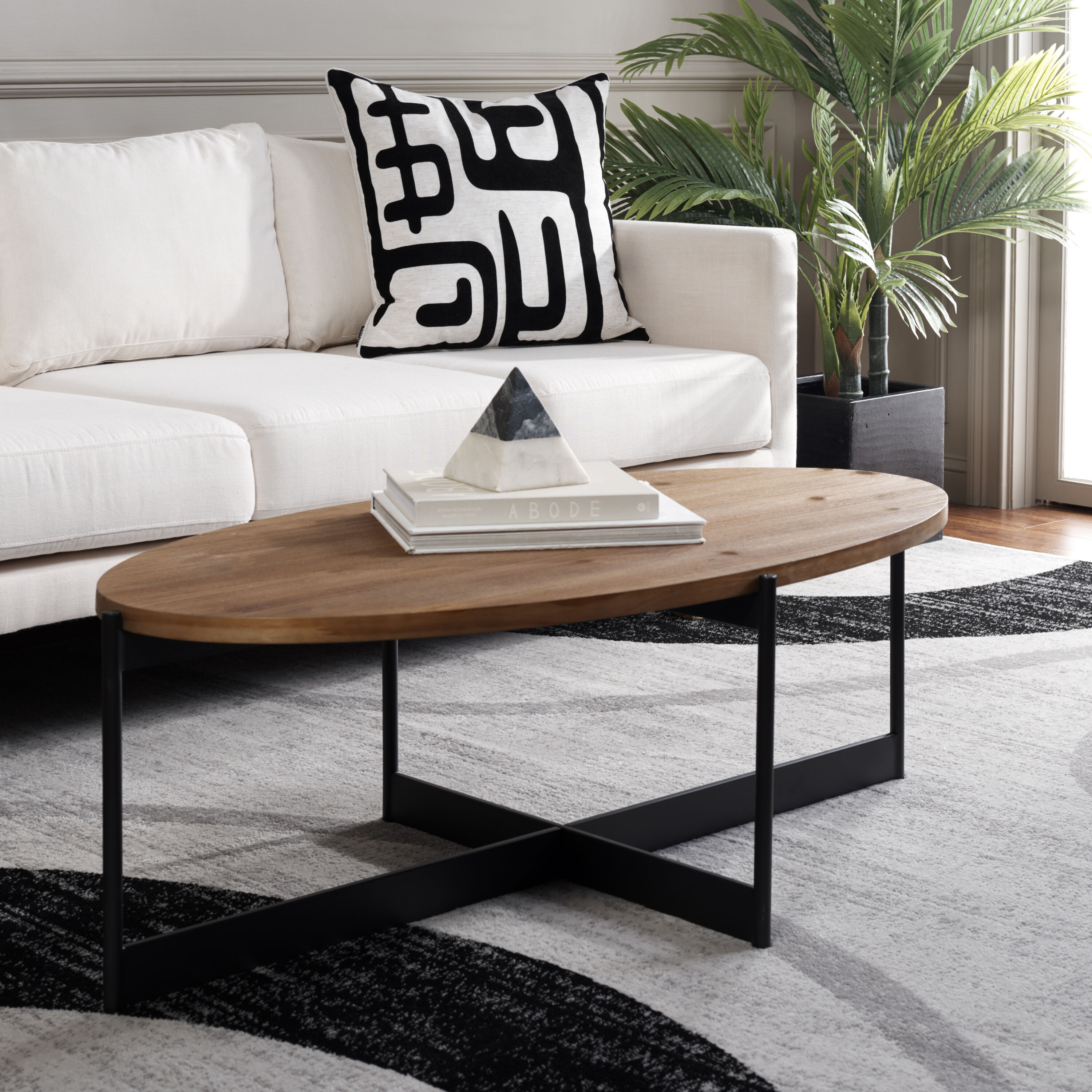 Safavieh COF2502A Nc Coating MDF Modern Coffee Table
