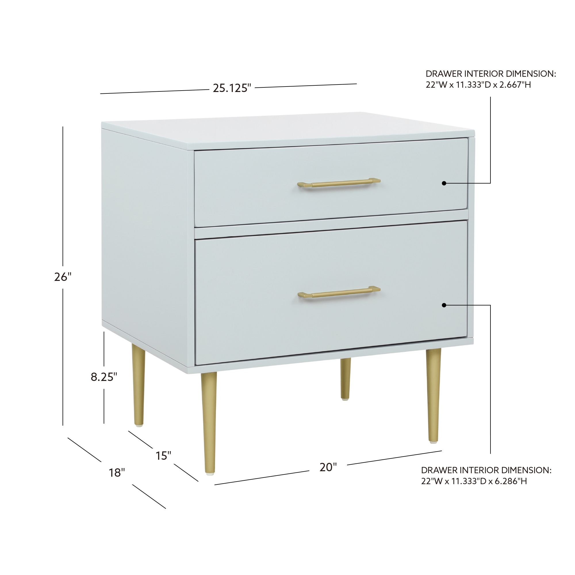 Linon LOWES1797 nightstands - View #9