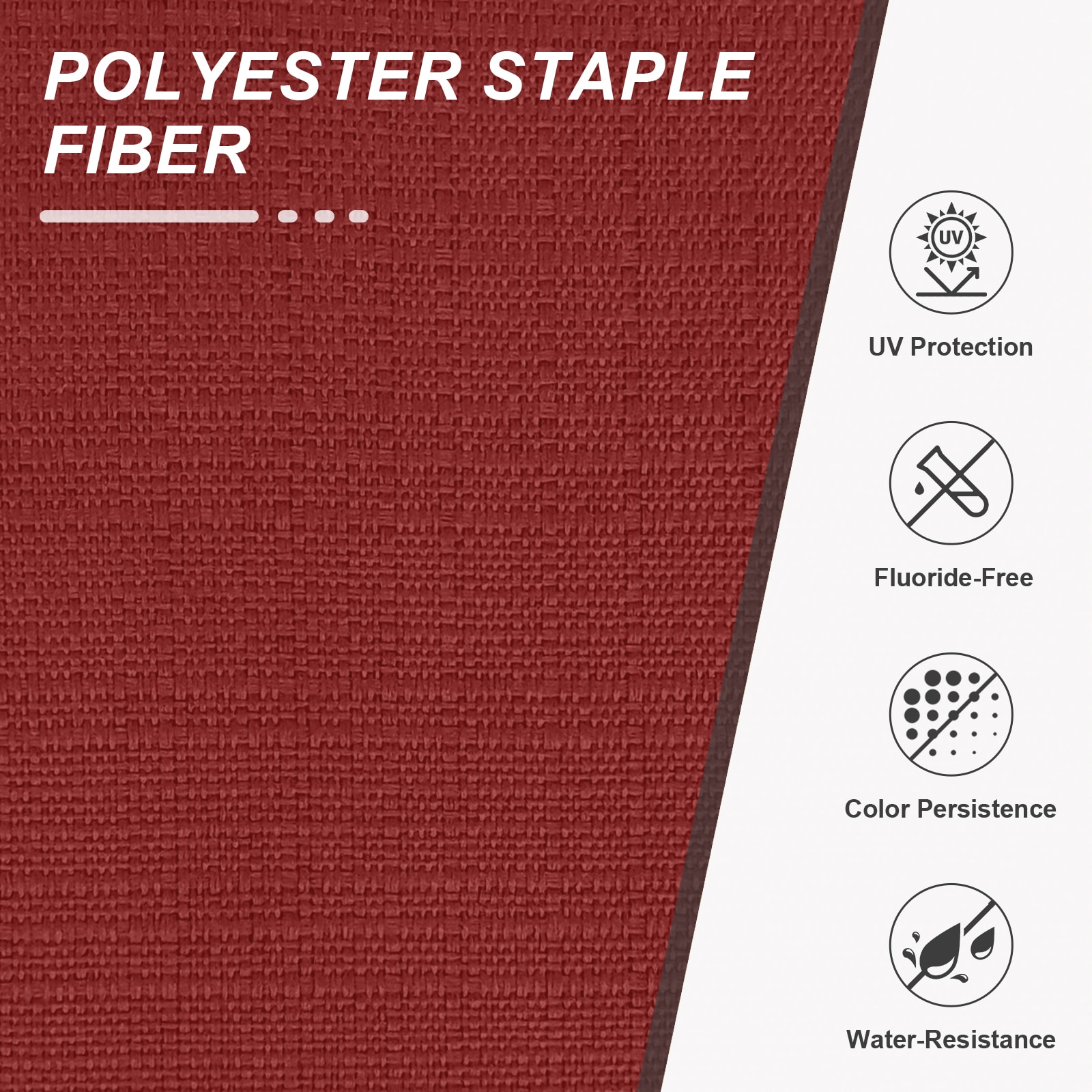 Aoodor A378-PRDRD Patio-Furniture-Cushions - View #5