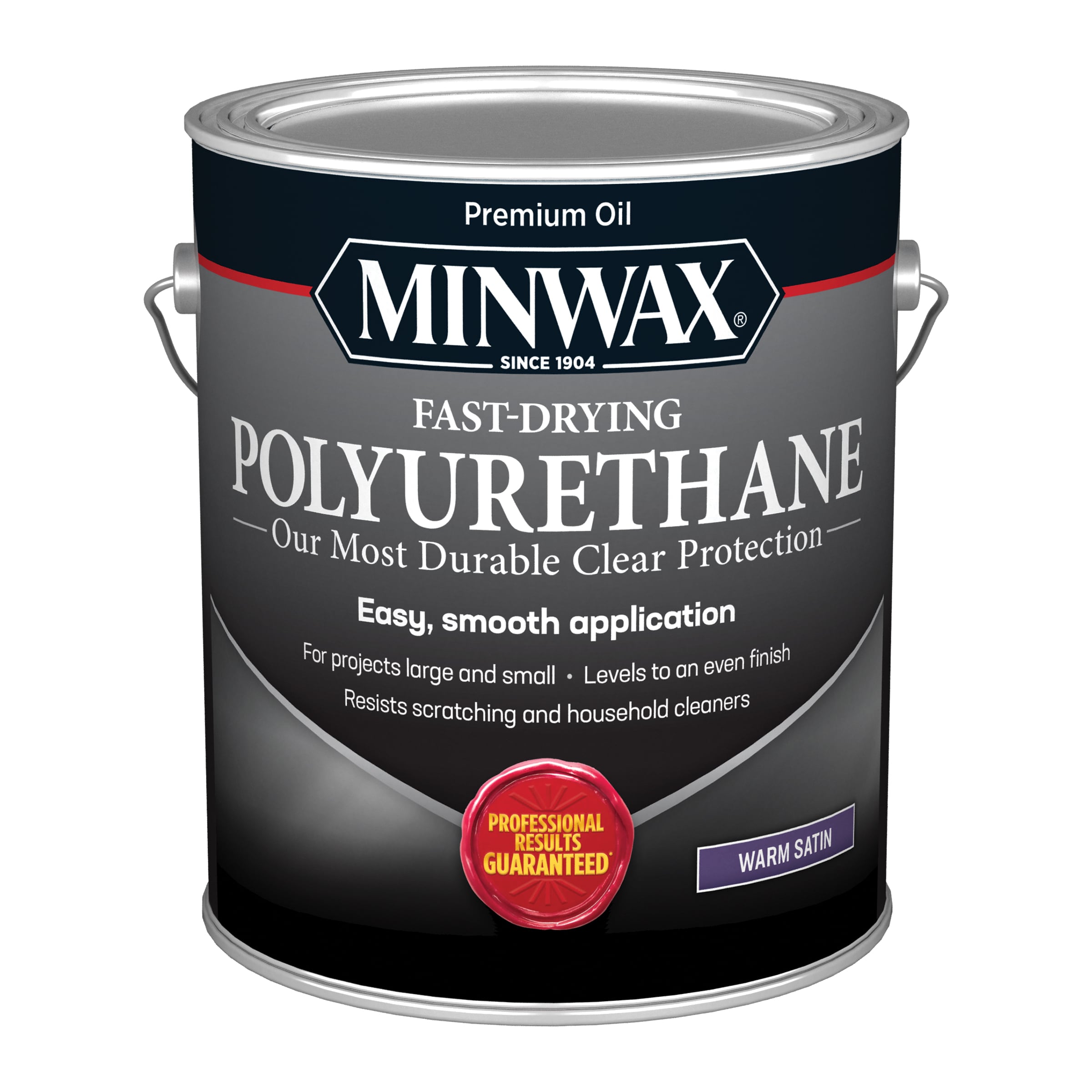 Minwax Fast Drying Polyurethane Spray, Protective Wood Finish, Clear Satin,  11.5 oz. Aerosol Can