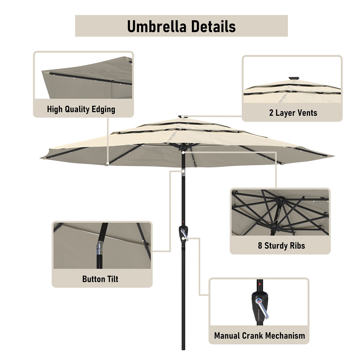 GZMR GZHT113LED-TN Umbrellas-2 - View #5