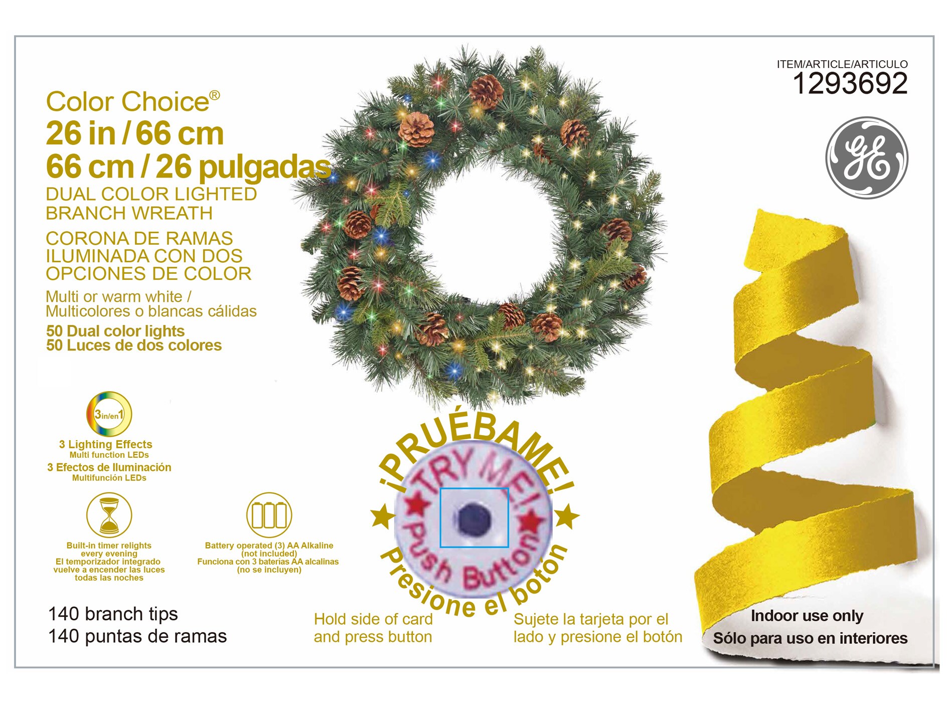 GE 19005LO Artificial-Christmas-Wreaths - View #8