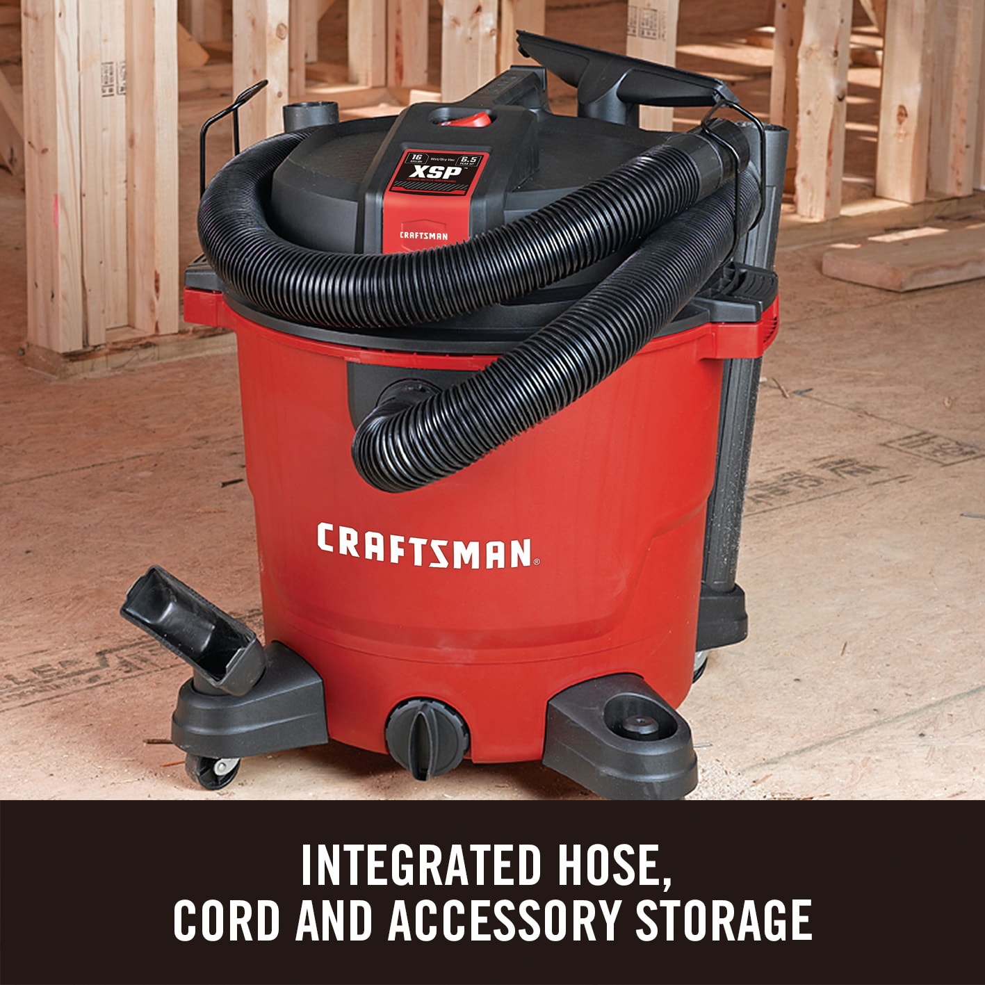 CRAFTSMAN Bonus 12V Car Vacuum 16-Gallons 6.5-HP Corded Wet/Dry Shop Vacuum  with Accessories Included in the Shop Vacuums department at