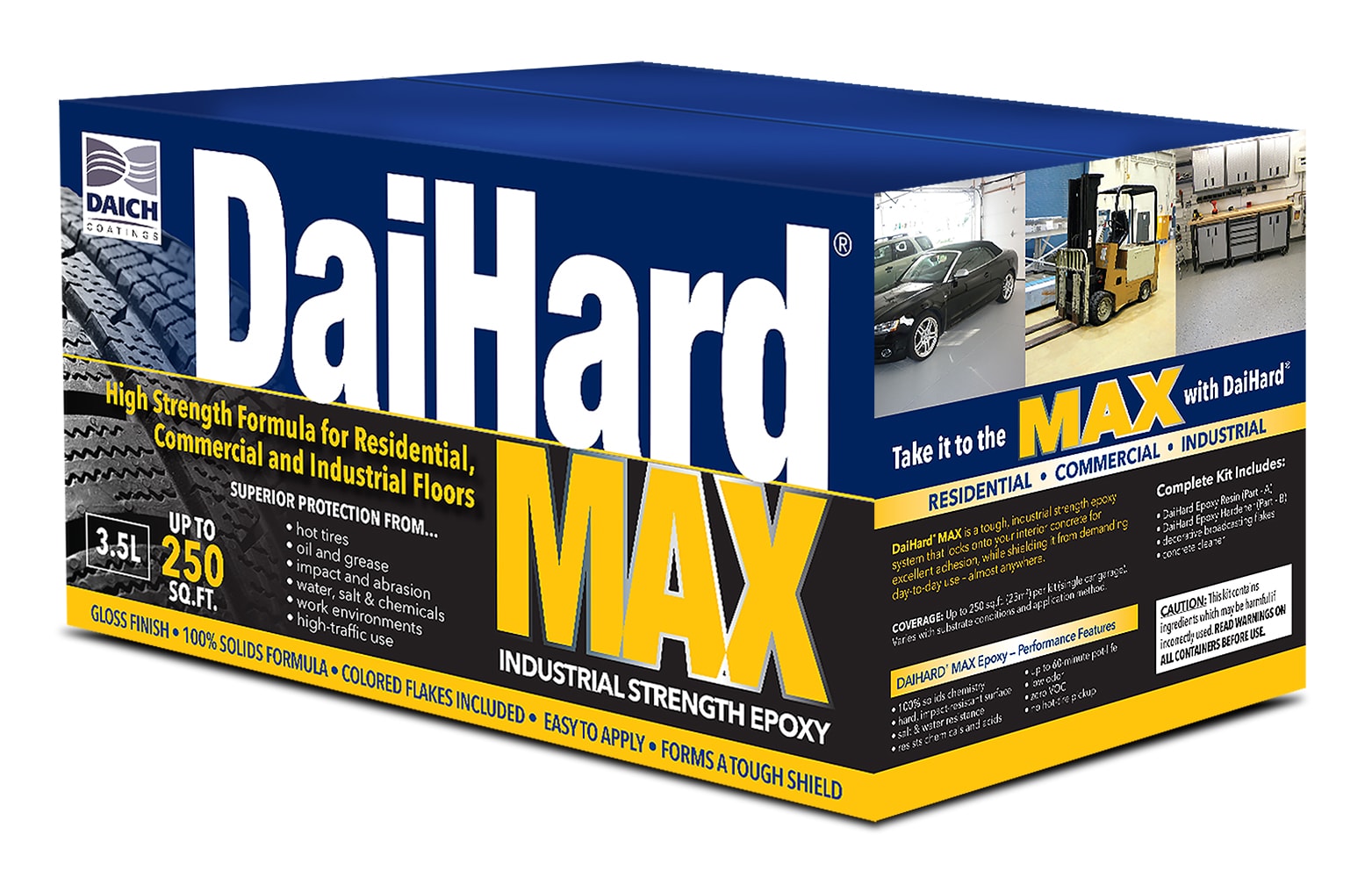 Daich DHMU-35GR DaiHard Max 2-part Gray/gloss Epoxy Concrete and Garage Floor Paint ( 1-gallon )