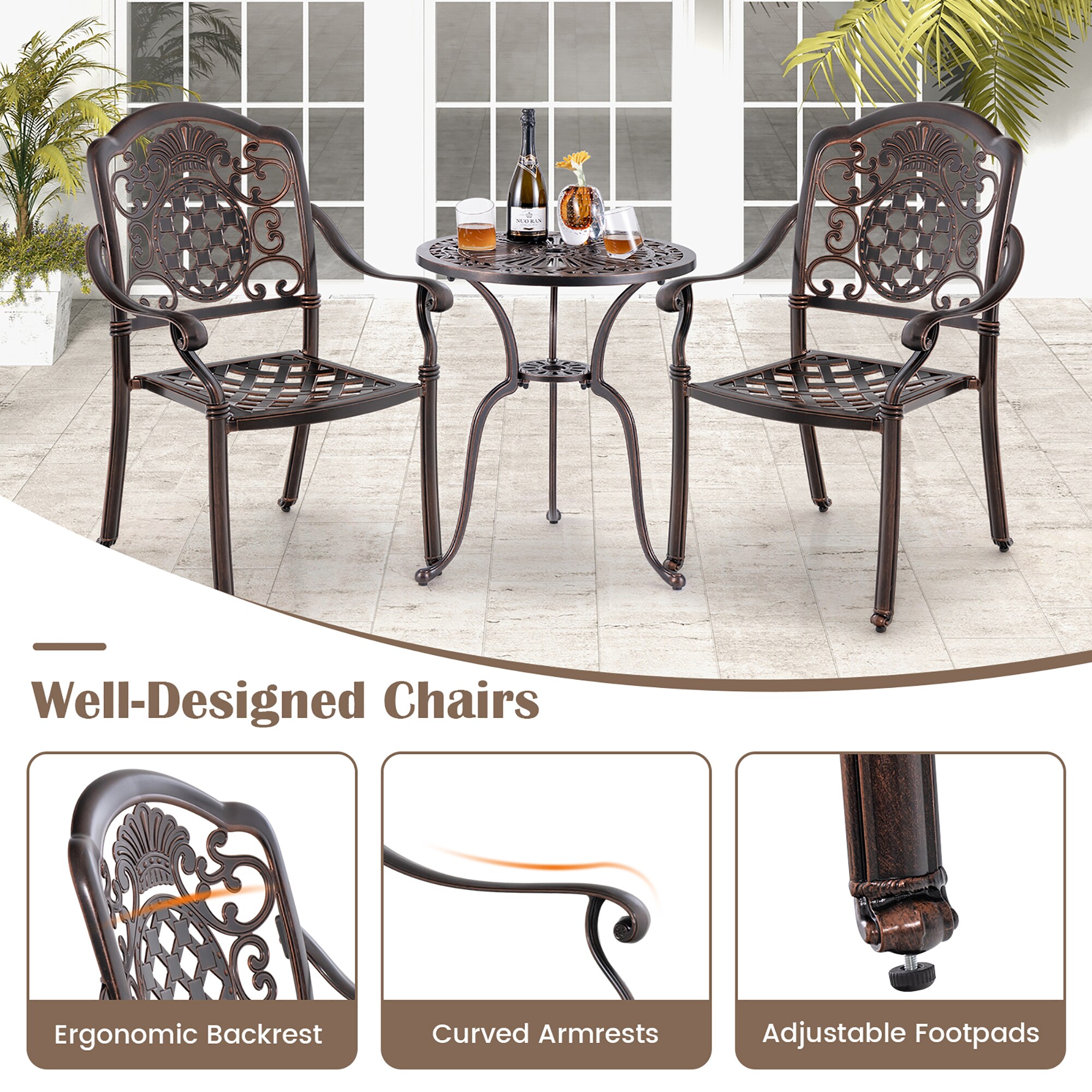 Costway HCST01180 Patio-Chairs - View #5