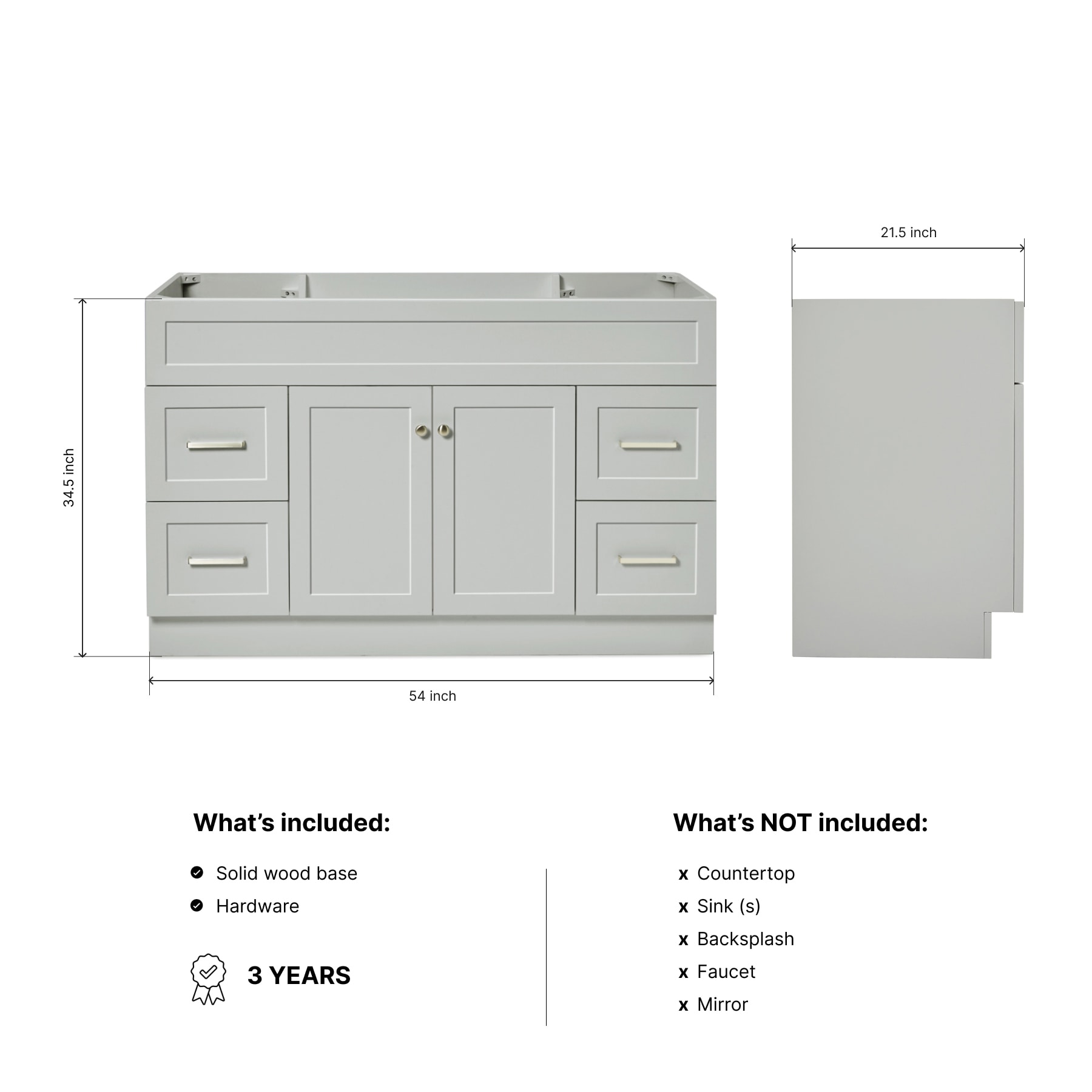 ARIEL F054S-BC-GRY vanities - View #4