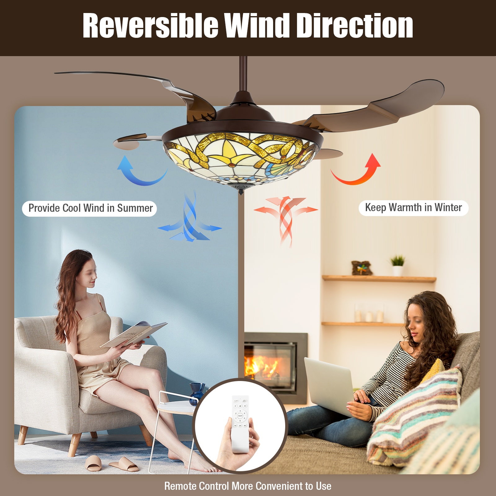 Oukaning HG-HCX7016-871US Ceiling-Fans - View #3